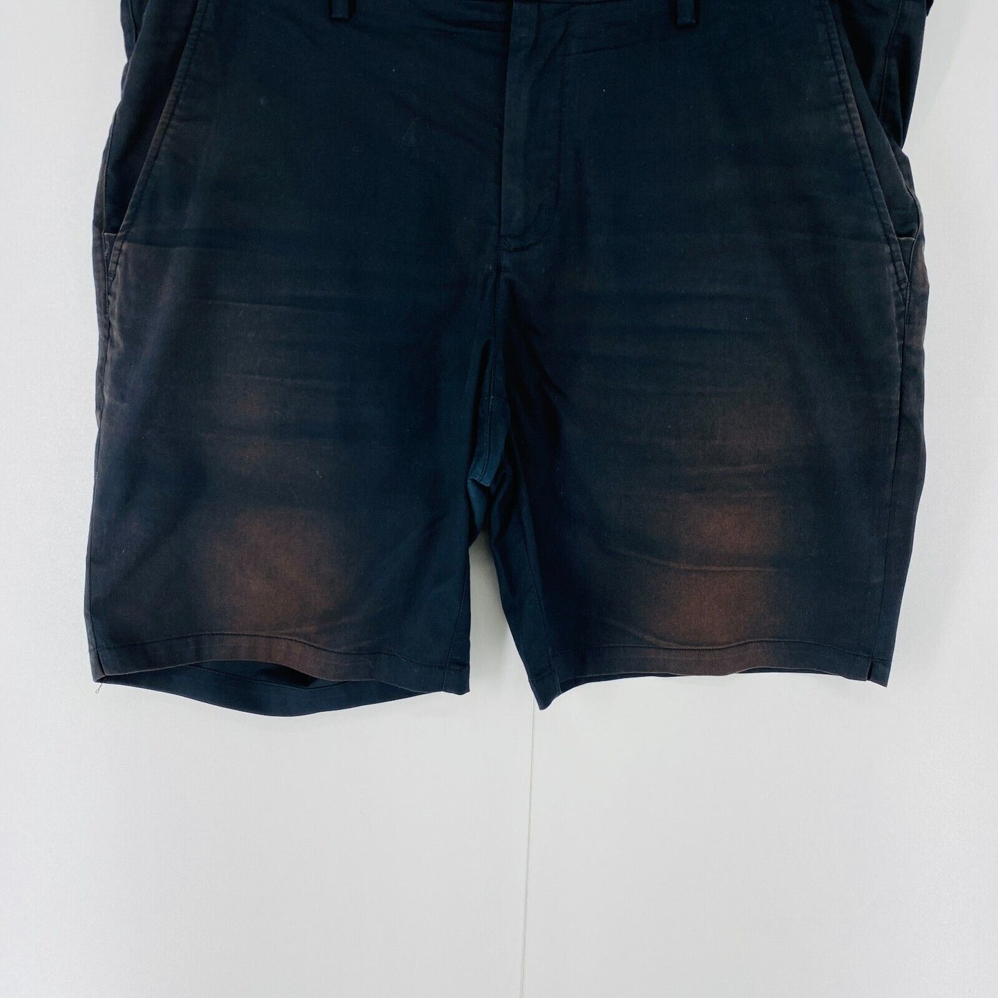 GANT Mens Black Slim Fit Chino Shorts Size W40