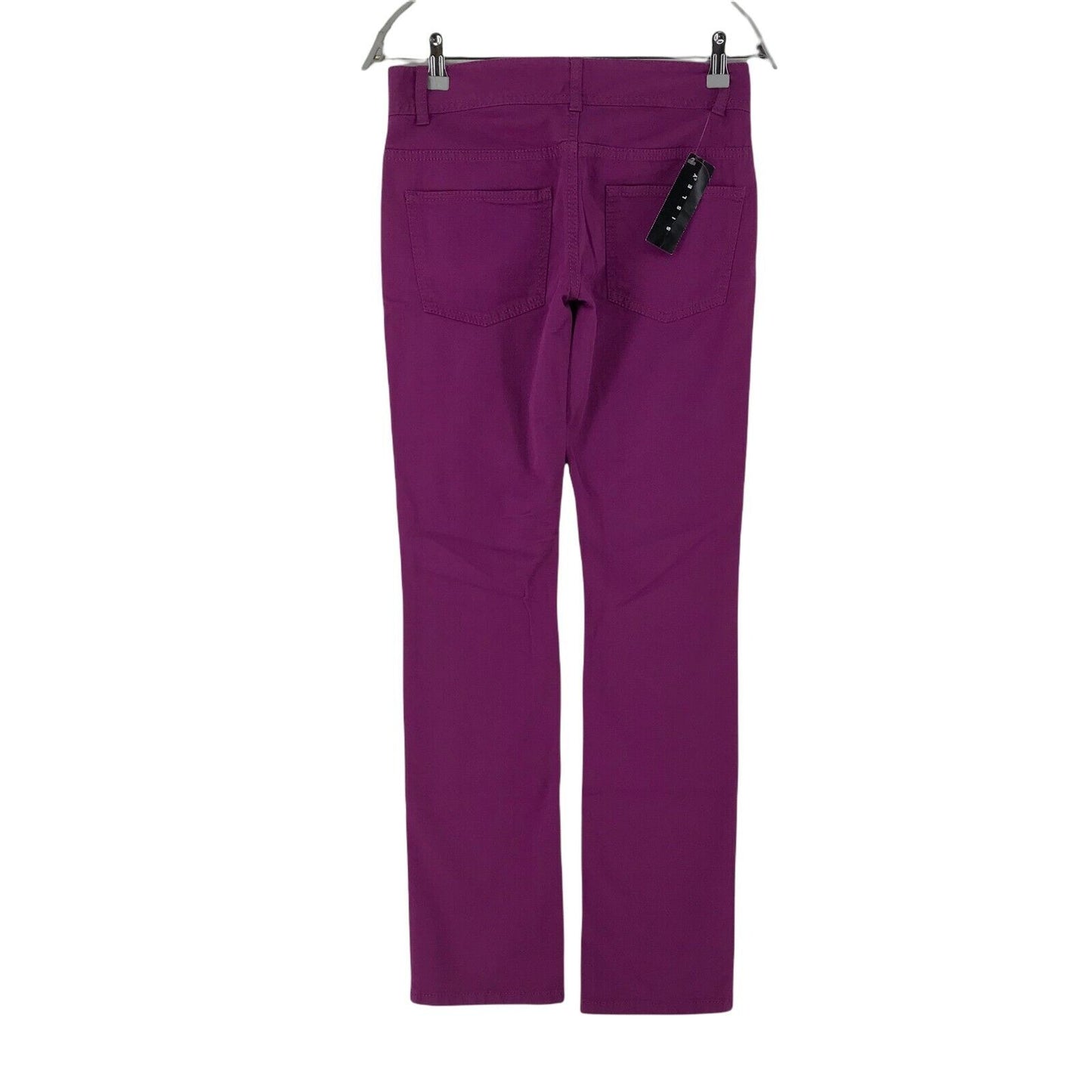 SISLEY Women Purple Regular Straight Fit Jeans Size 38 W28