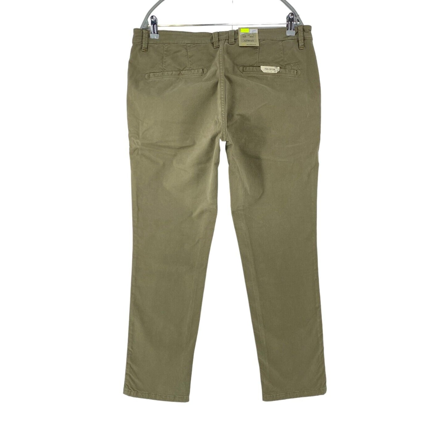 Camel Active MADISON Pantalon chino moderne coupe slim vert kaki W34 L30