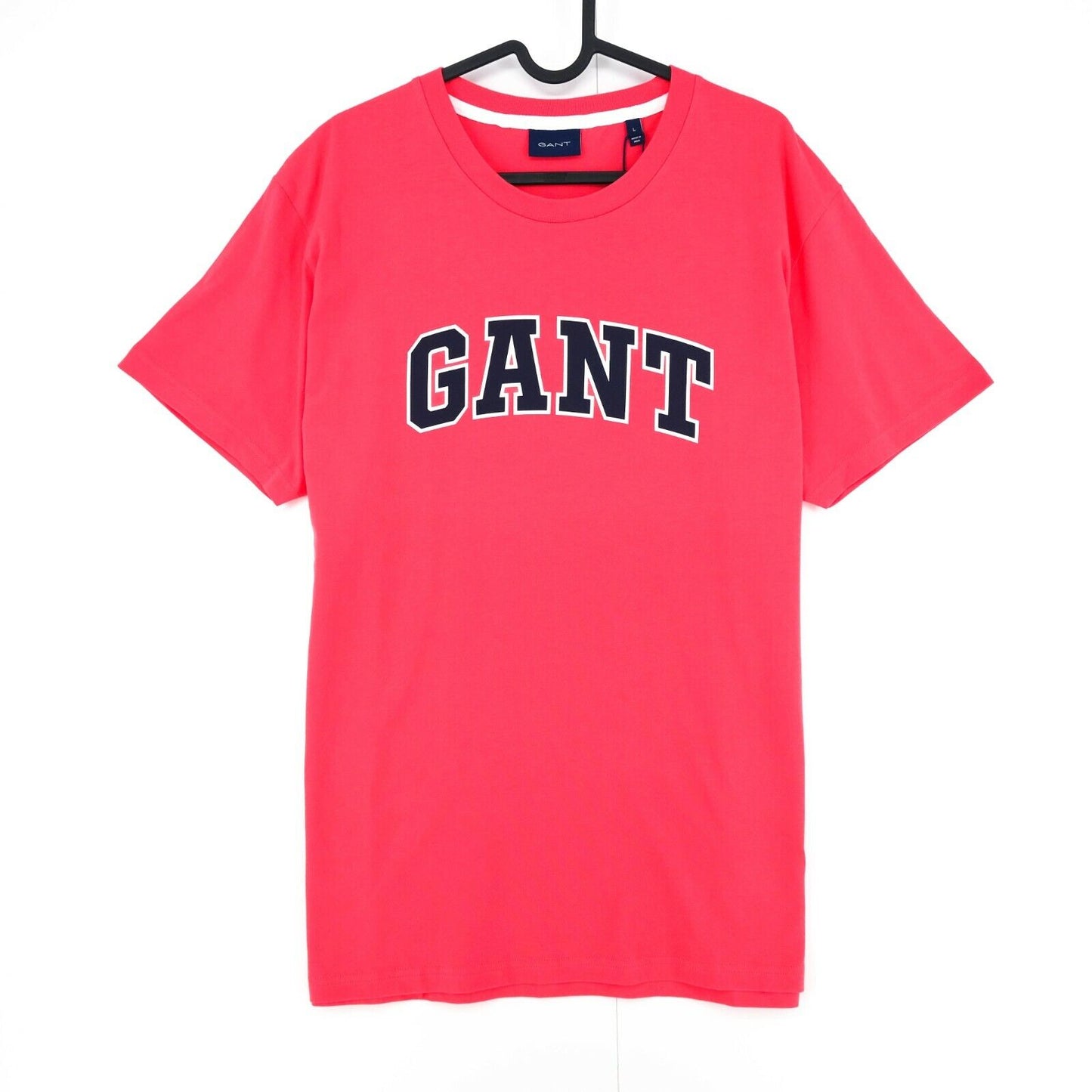 GANT Red Graphic Crew Neck Top T-Shirt Size L