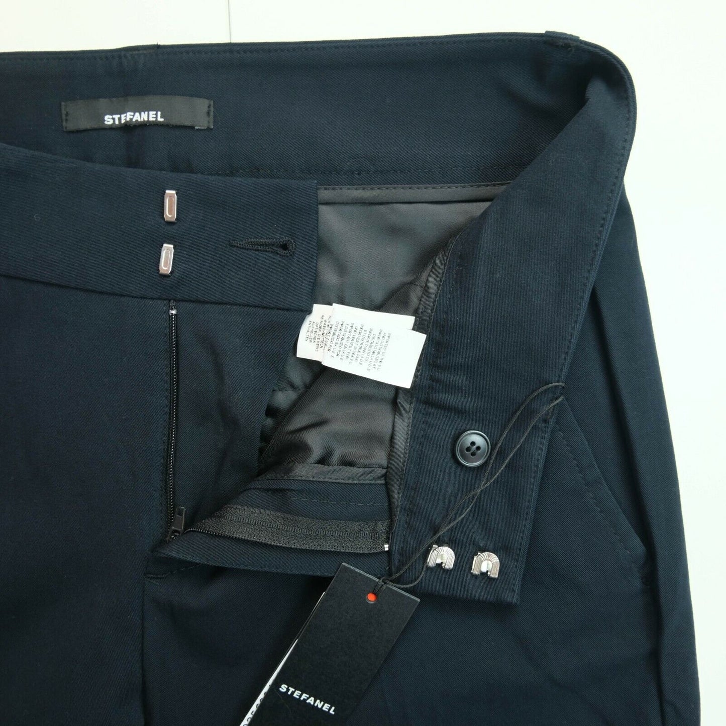 STEFANEL Navy Blue Dress Pants Trousers Size EU 34 UK 6 US 4