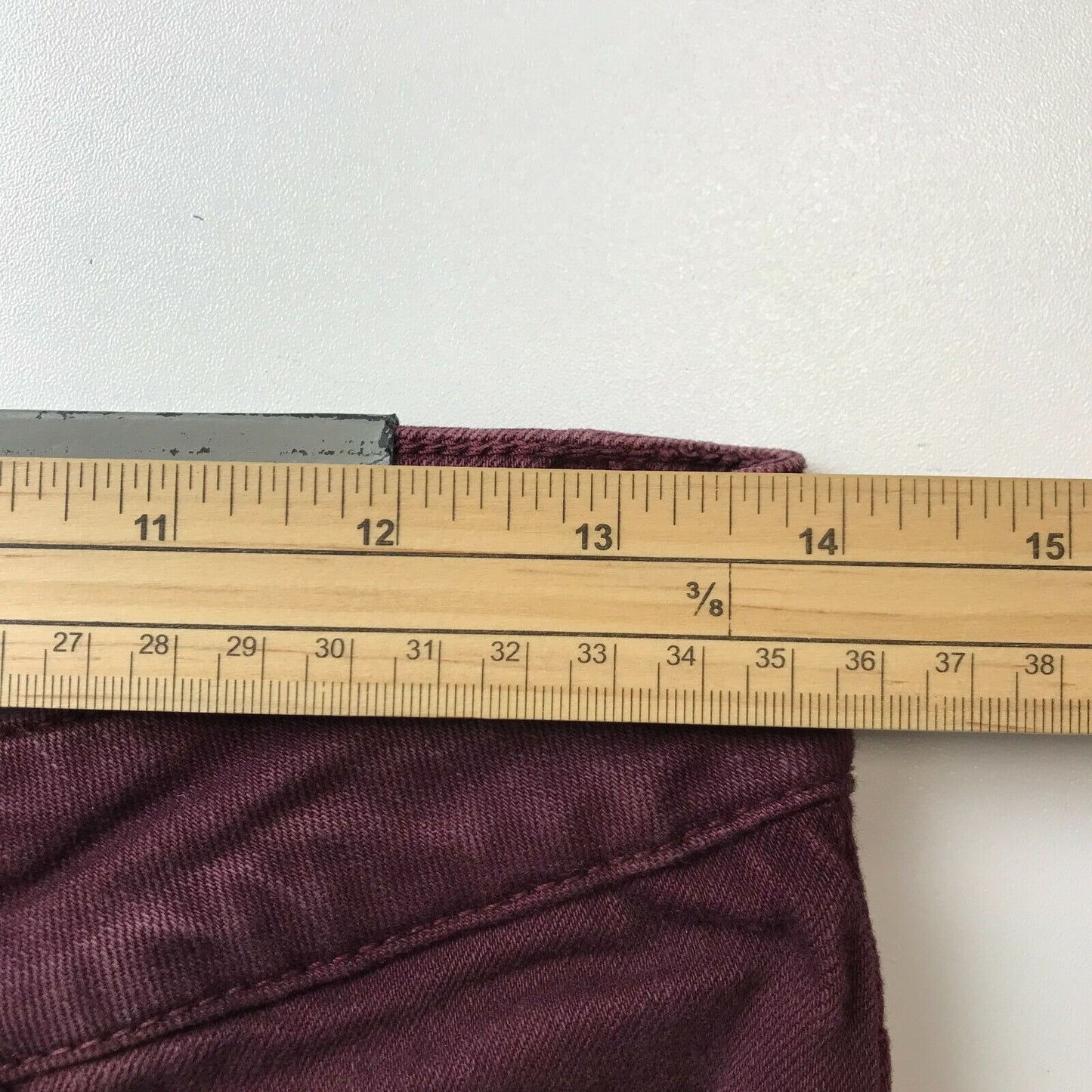 SELECTED Damen Jeans Skinny Fit, Dunkelkirschrot, Bordeaux, Größe W28