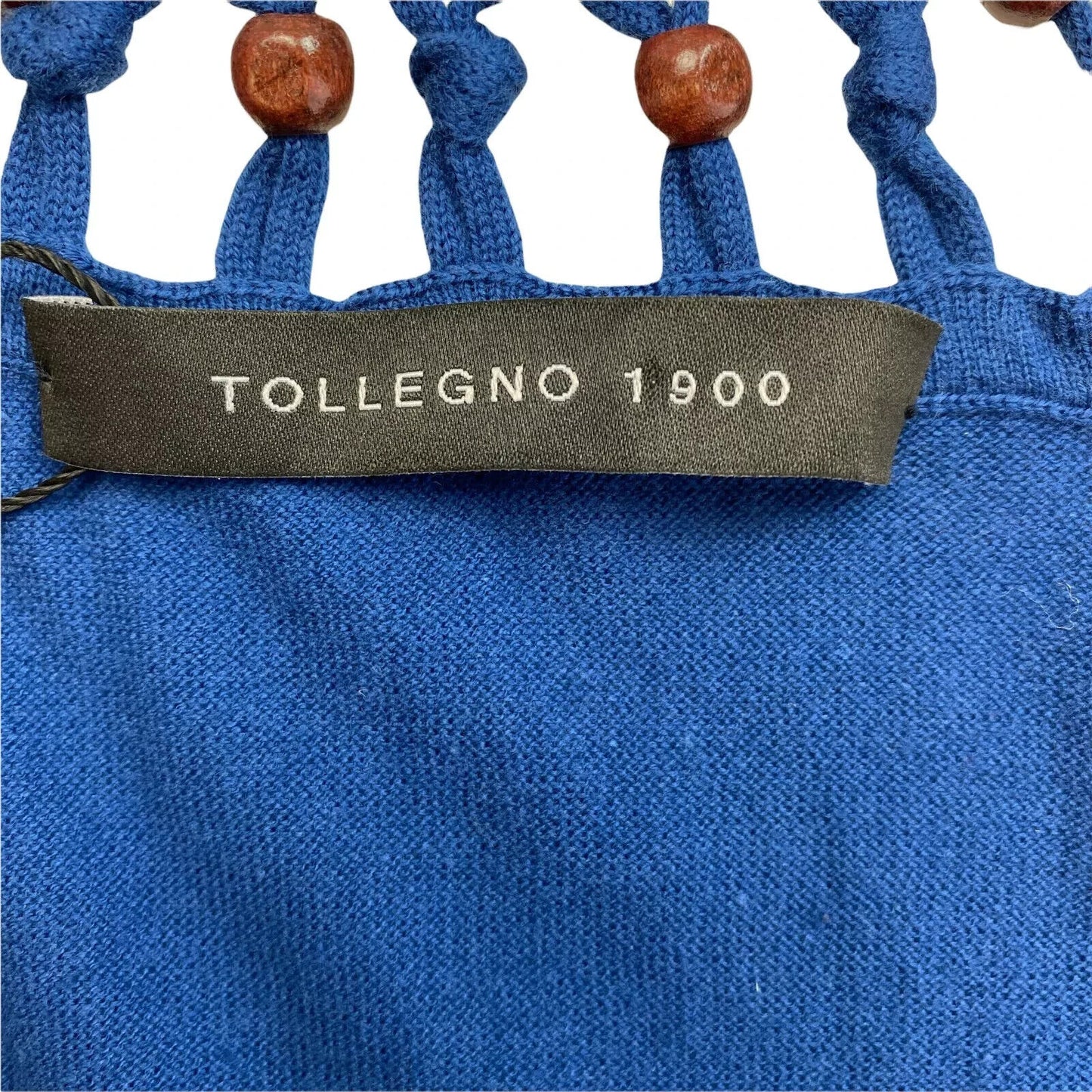 TOLLEGNO 1900 Women Blue Tank Top Size IT 46 EU 42 UK 14