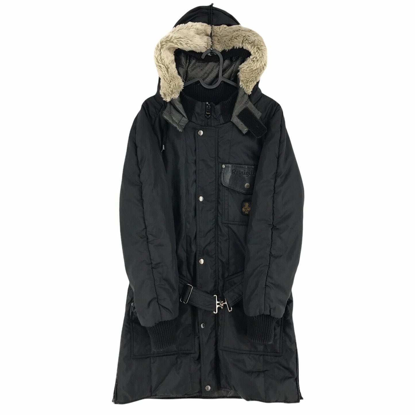 RefrigiWear Manteau parka rembourré à capuche noir Taille L