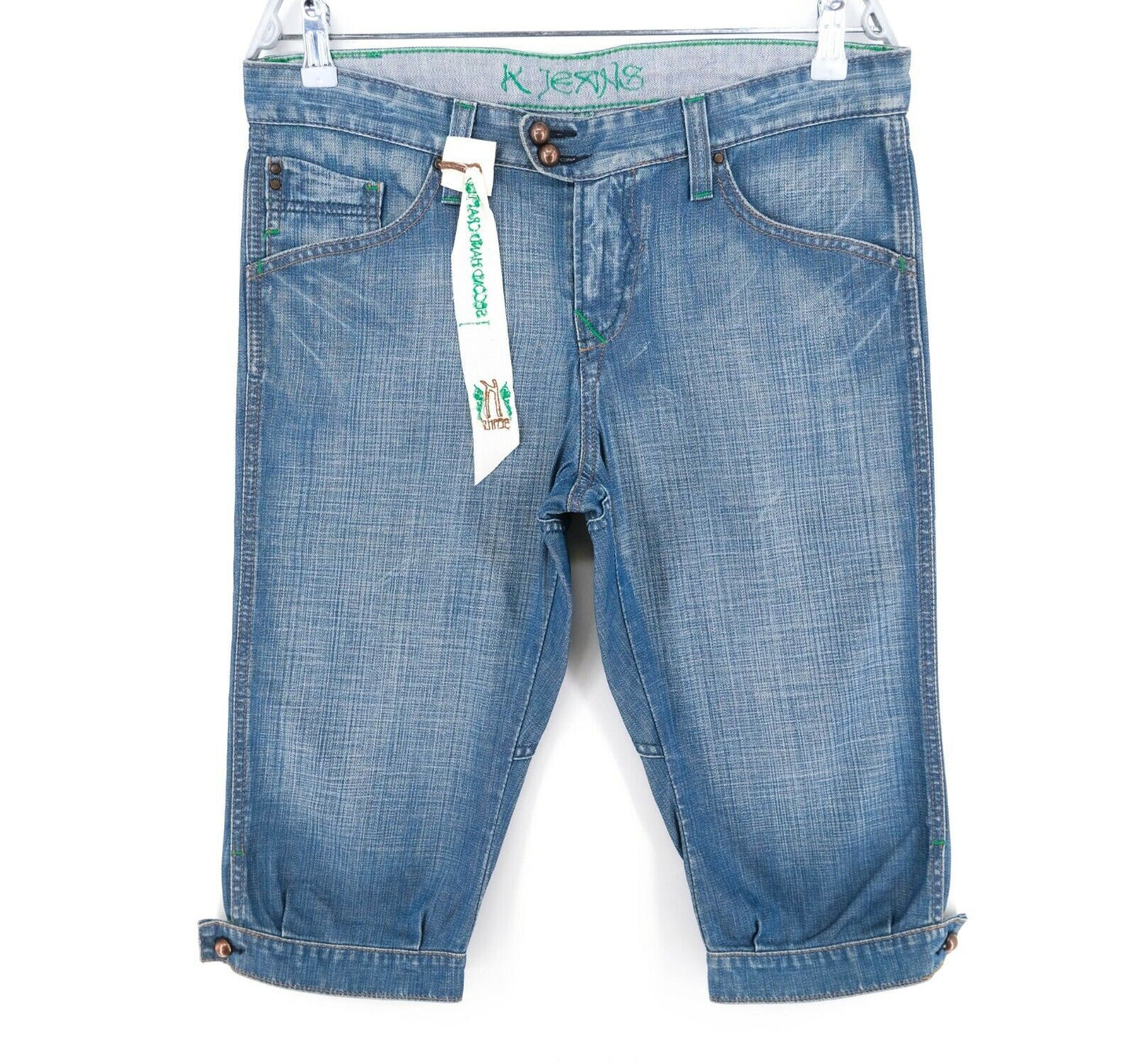 RRP €125 KOOKAI Blue Denim Shorts Size W26 W32