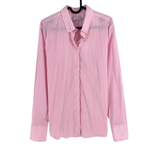 MANUEL RITZ Pink Striped Shirt Size XL