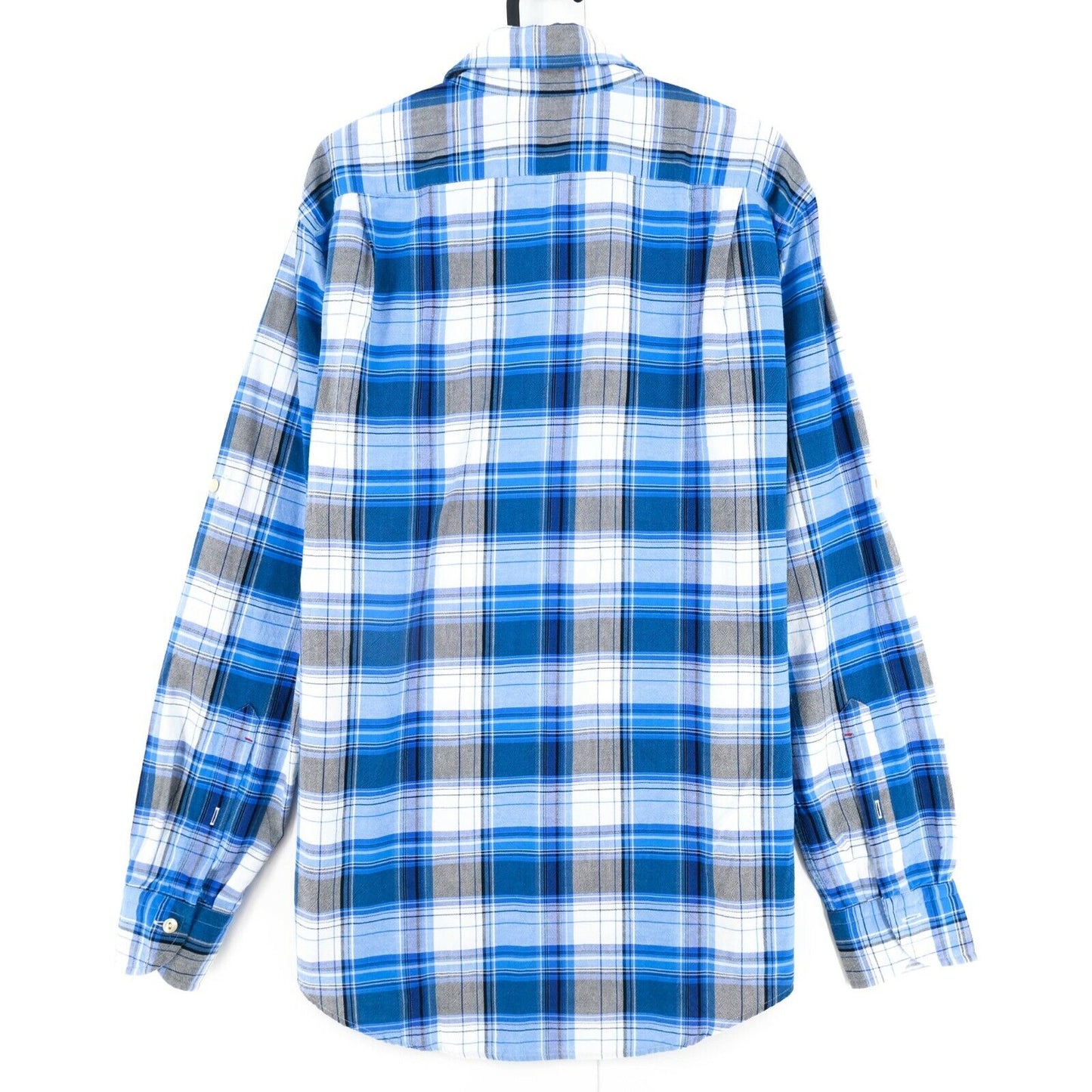 Daniel Cremieux Blue Check Leo Wo Shirt Size M