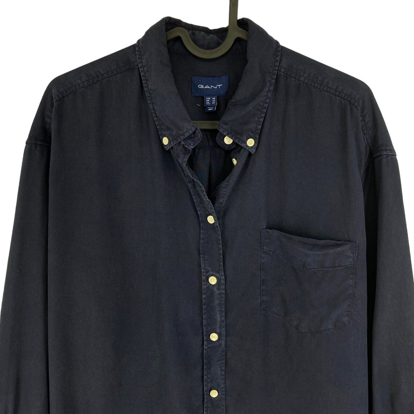 GANT Marineblaues Hemd Größe EU 40 UK 12 US 10