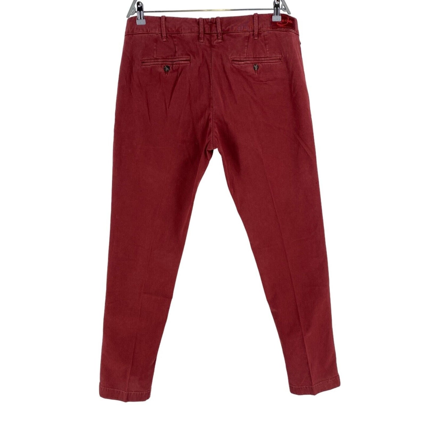 Jacob Cohen Herren 667 C Rote Slim Chinohose Hose Größe W38 L36 Made in Italy