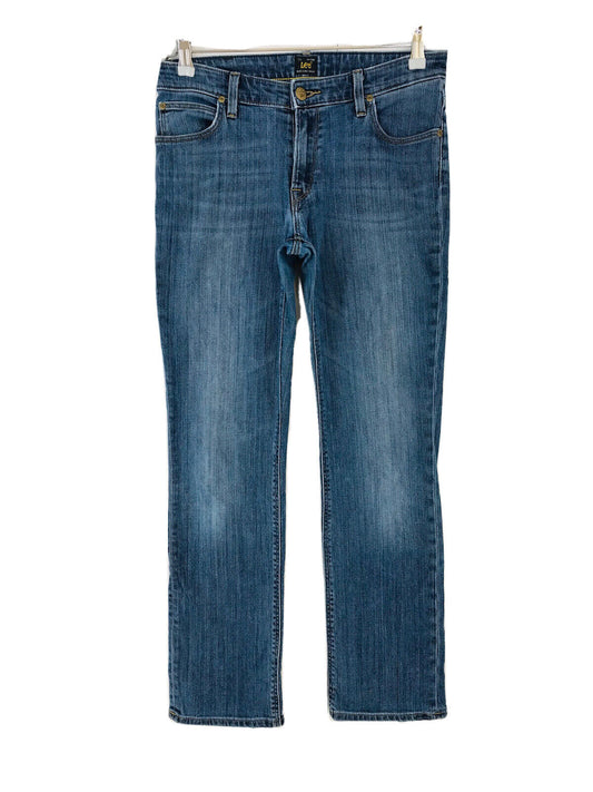 Lee MARION Damen Jeans in normaler gerader Passform, Stretch, Blau, Größe W29 L31