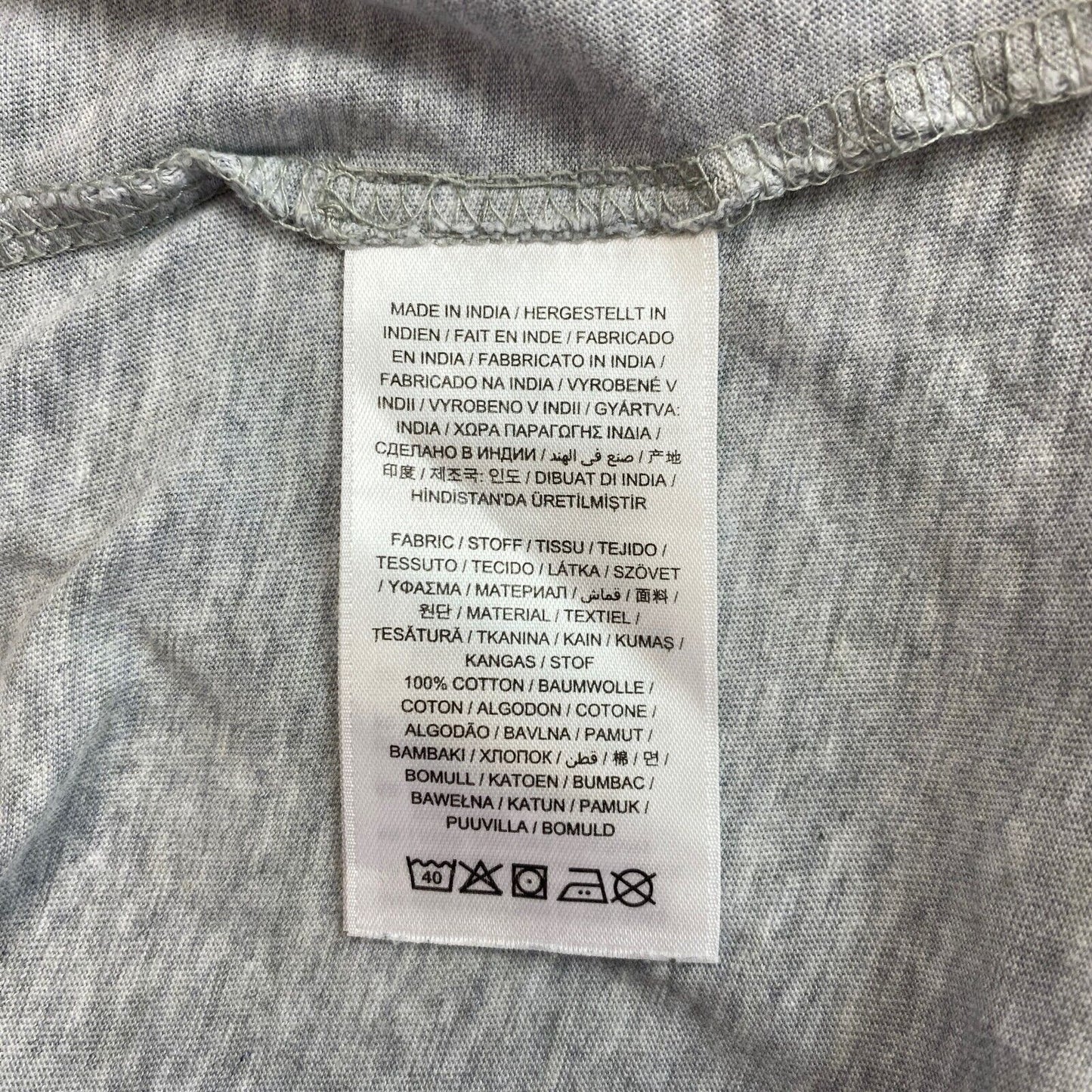 GANT T-Shirt mit Rundhalsausschnitt, langärmelig, Grau, Größe S