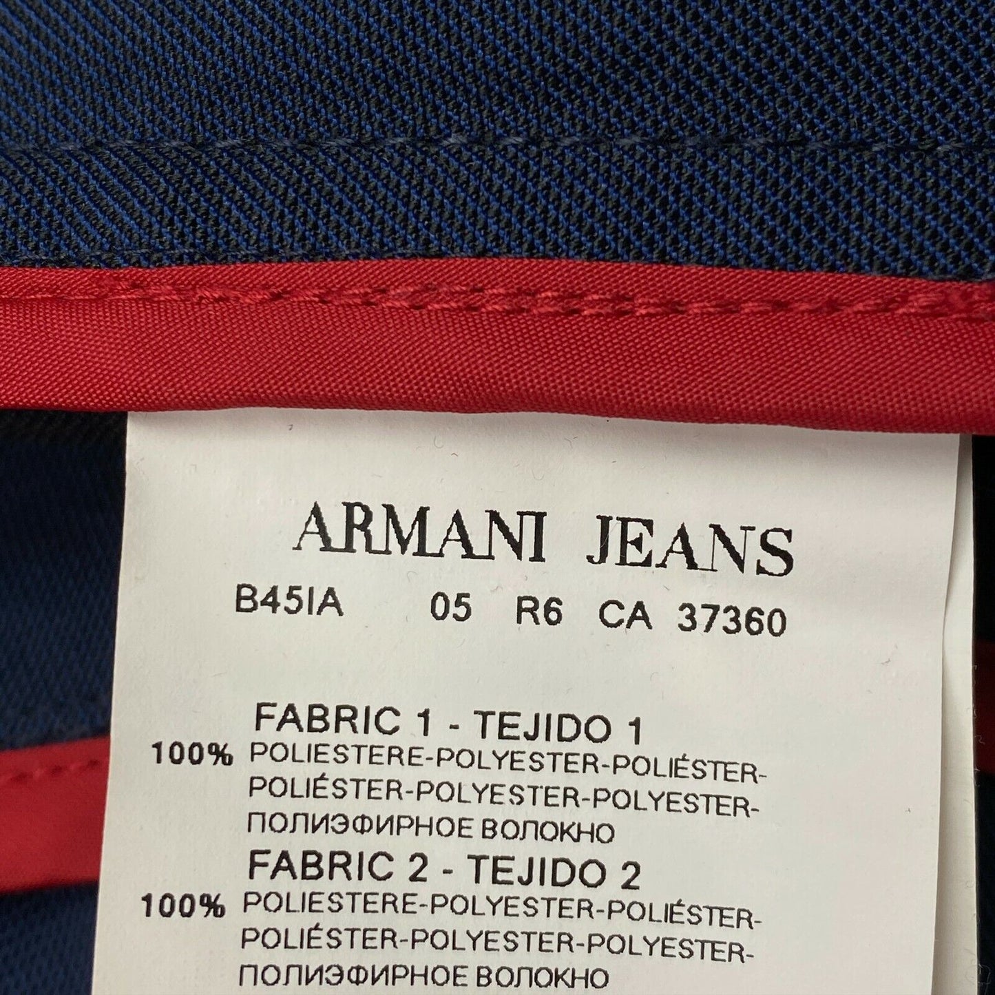 ARMANI JEANS Navy Blue Jacket Size XXS 2XS