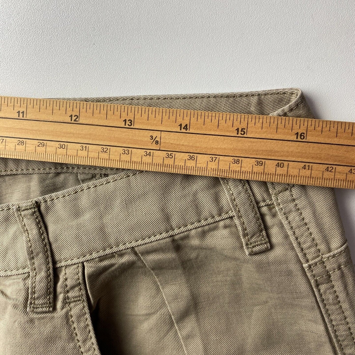 DIESEL CONCIAS Brown Loose Straight Fit Linen Blend Jeans Trousers Size W30