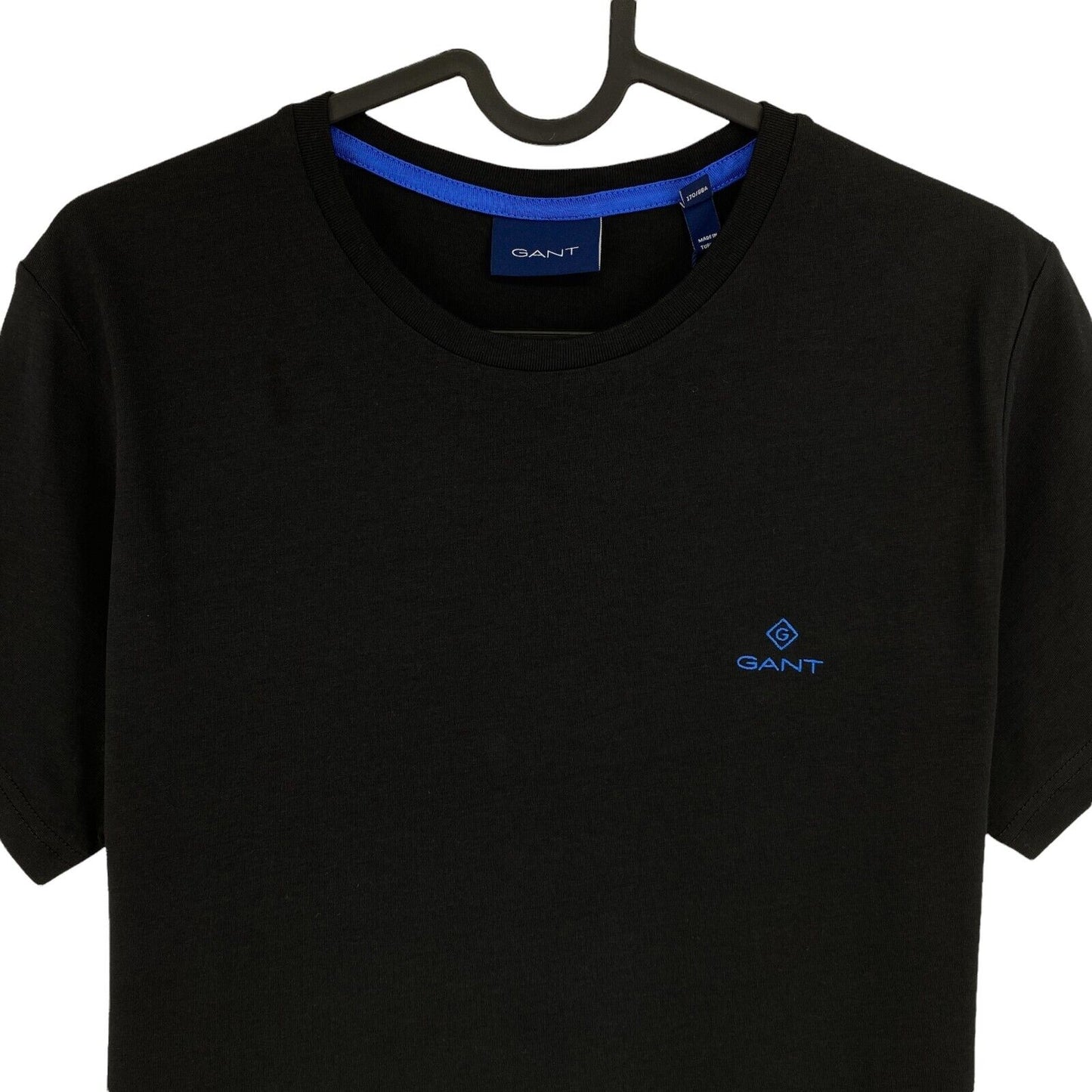 GANT Black Contrast Logo Crew Neck T Shirt Size S 2XL