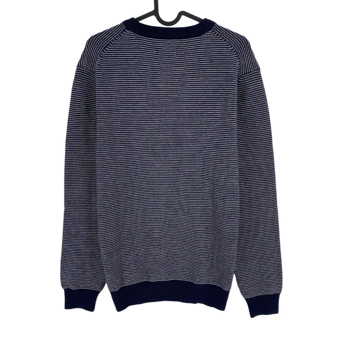 GANT Navy Blue Light Texture Crew Neck Sweater Pullover Size M