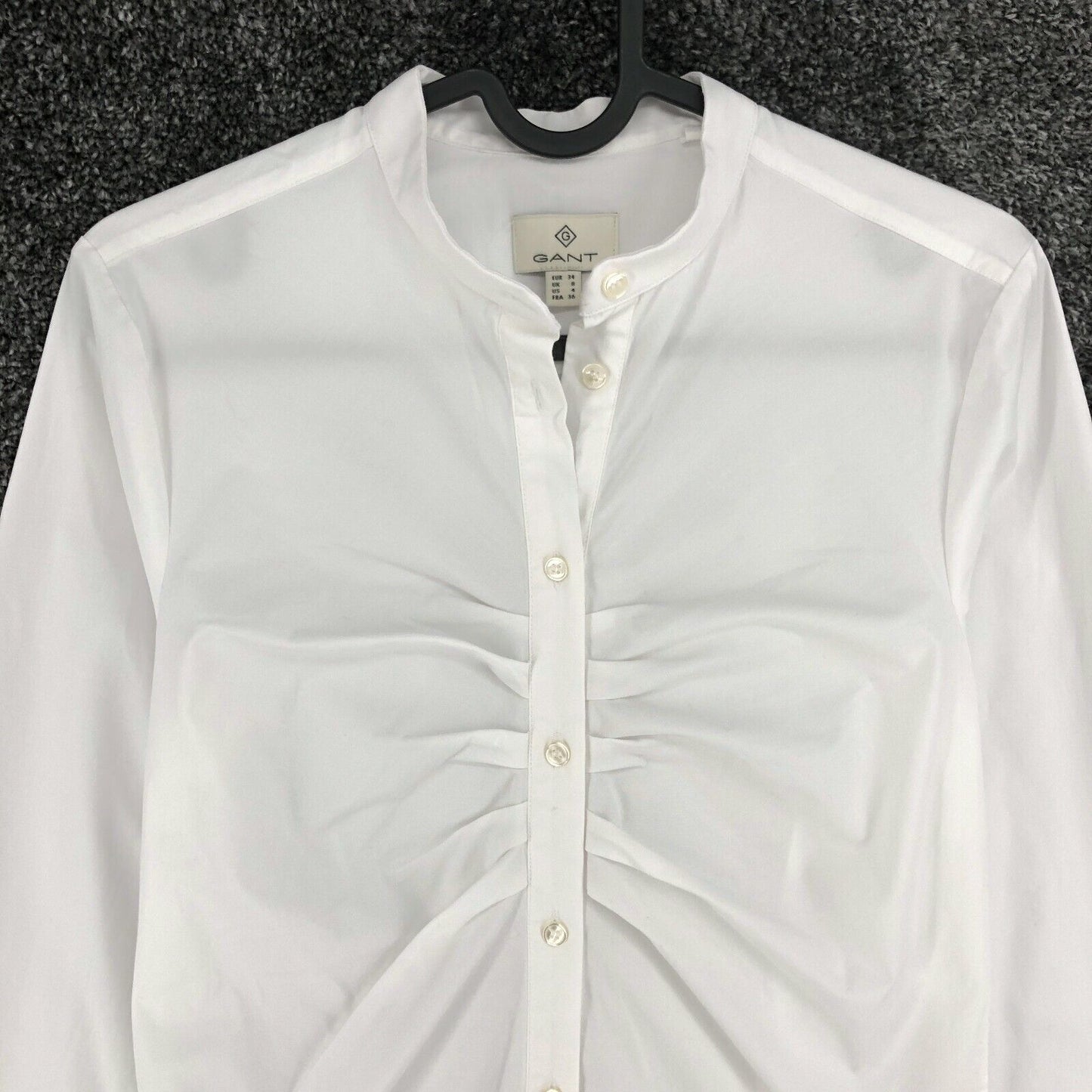 GANT White Ruffle Shirt Size EU 34 UK 8 US 4