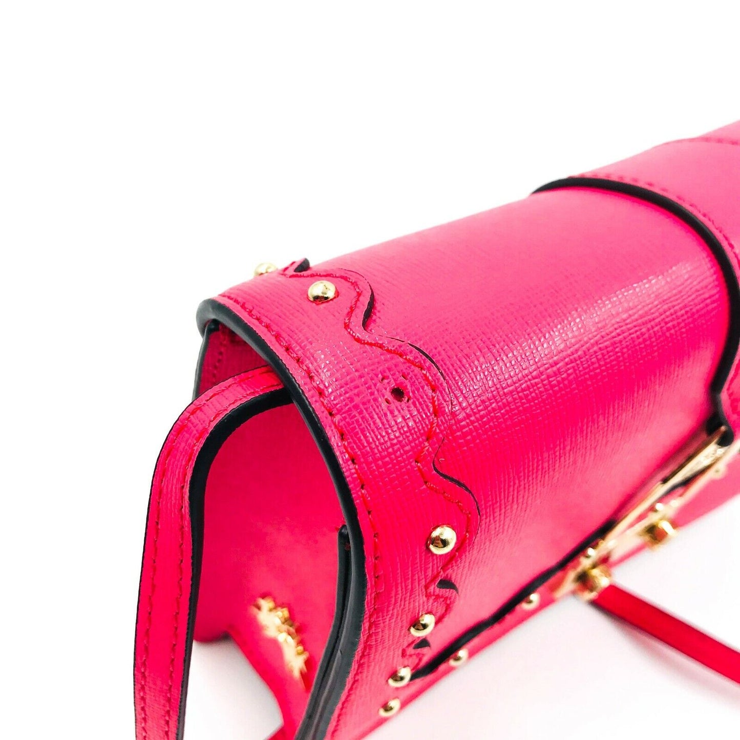 LA MARTINA 100% Cuir Rose Petit Sac à Bandoulière Pochette Sac à Main