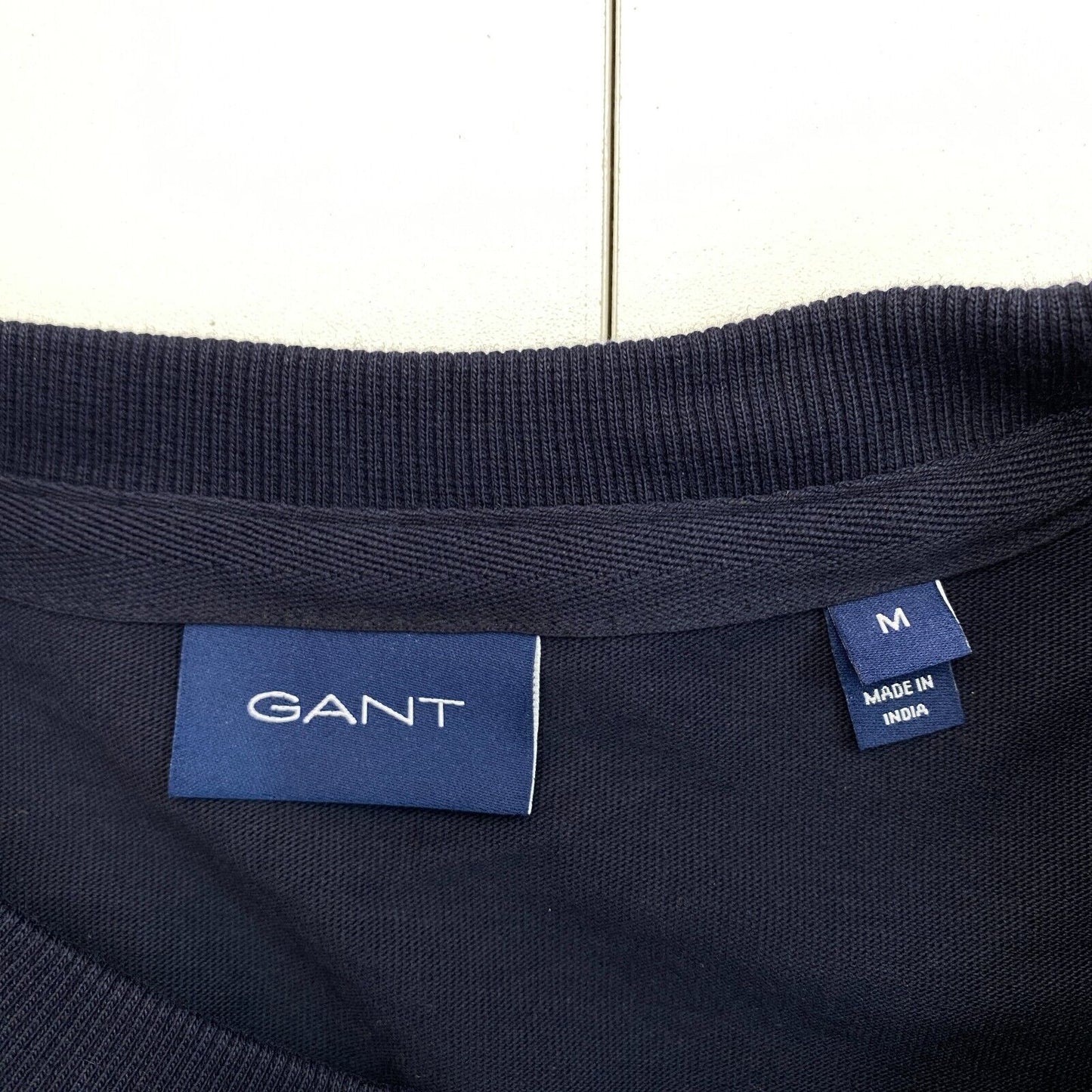 GANT Men Navy Blue Icon G Essential Crew Neck Short Sleeve T Shirt Size M