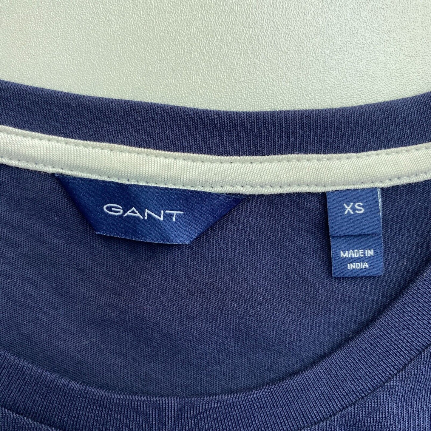 GANT Navy Blue Logo Crew Neck T Shirt Size XS