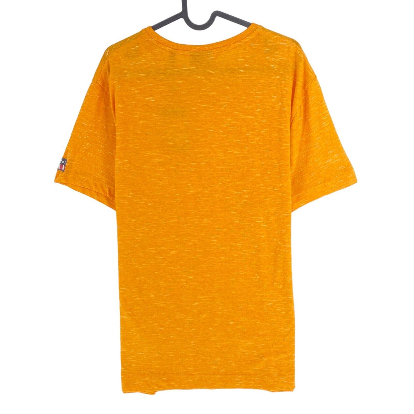 GANT Men Orange Marled Crew Neck Short Sleeves T Shirt Size L