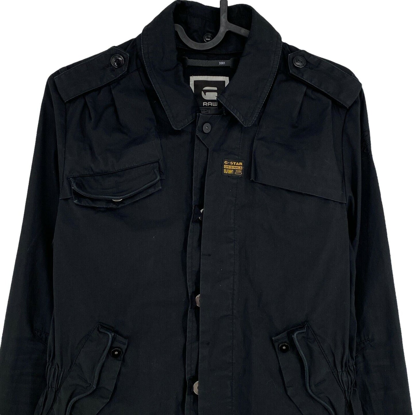 G-STAR RAW OFFICER Black 100% Cotton Jacket Size S