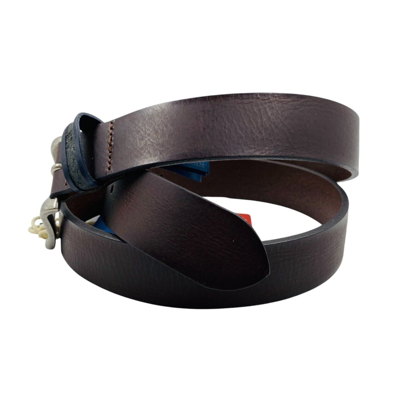 Tommy Jeans Mens Dark Brown Classic Leather Belt Size 95 cm. 38 In.