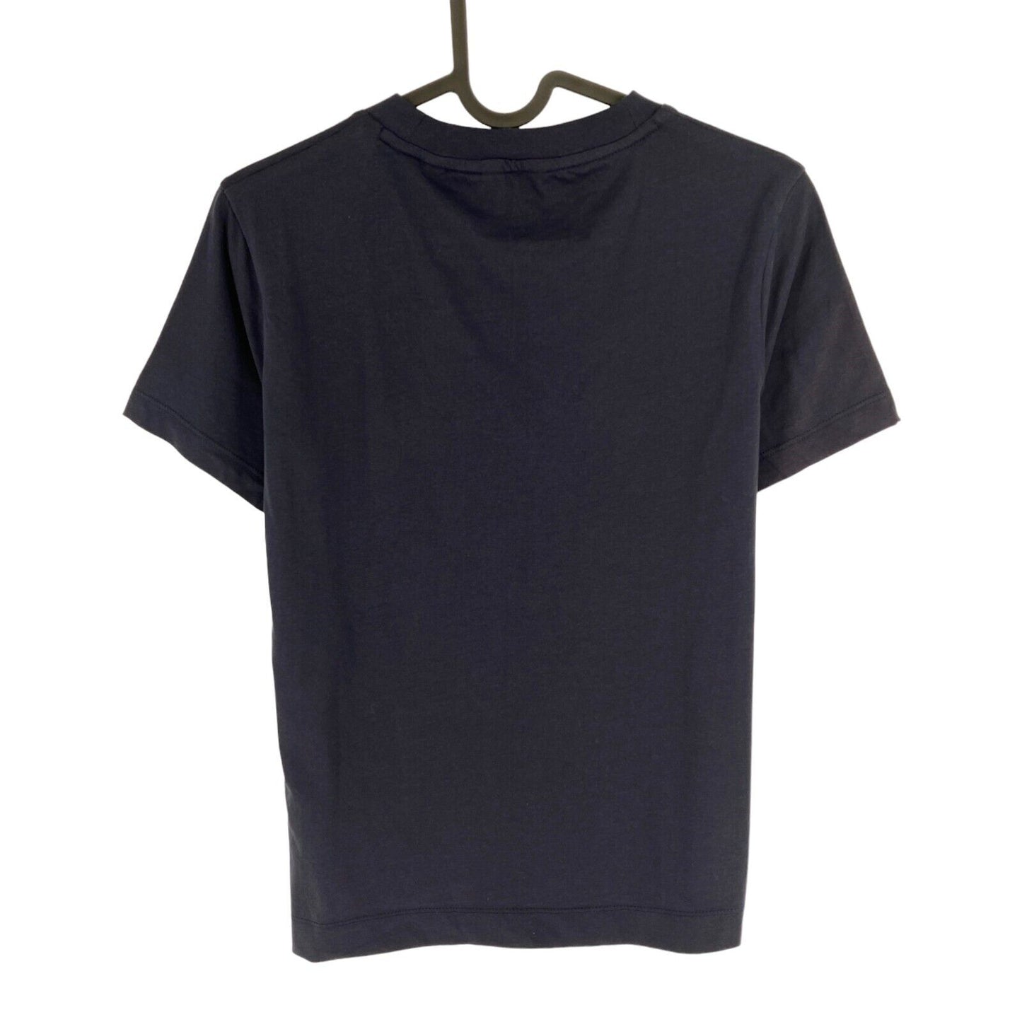 GANT Women Navy Blue Tag SS Crew Neck T Shirt Size S