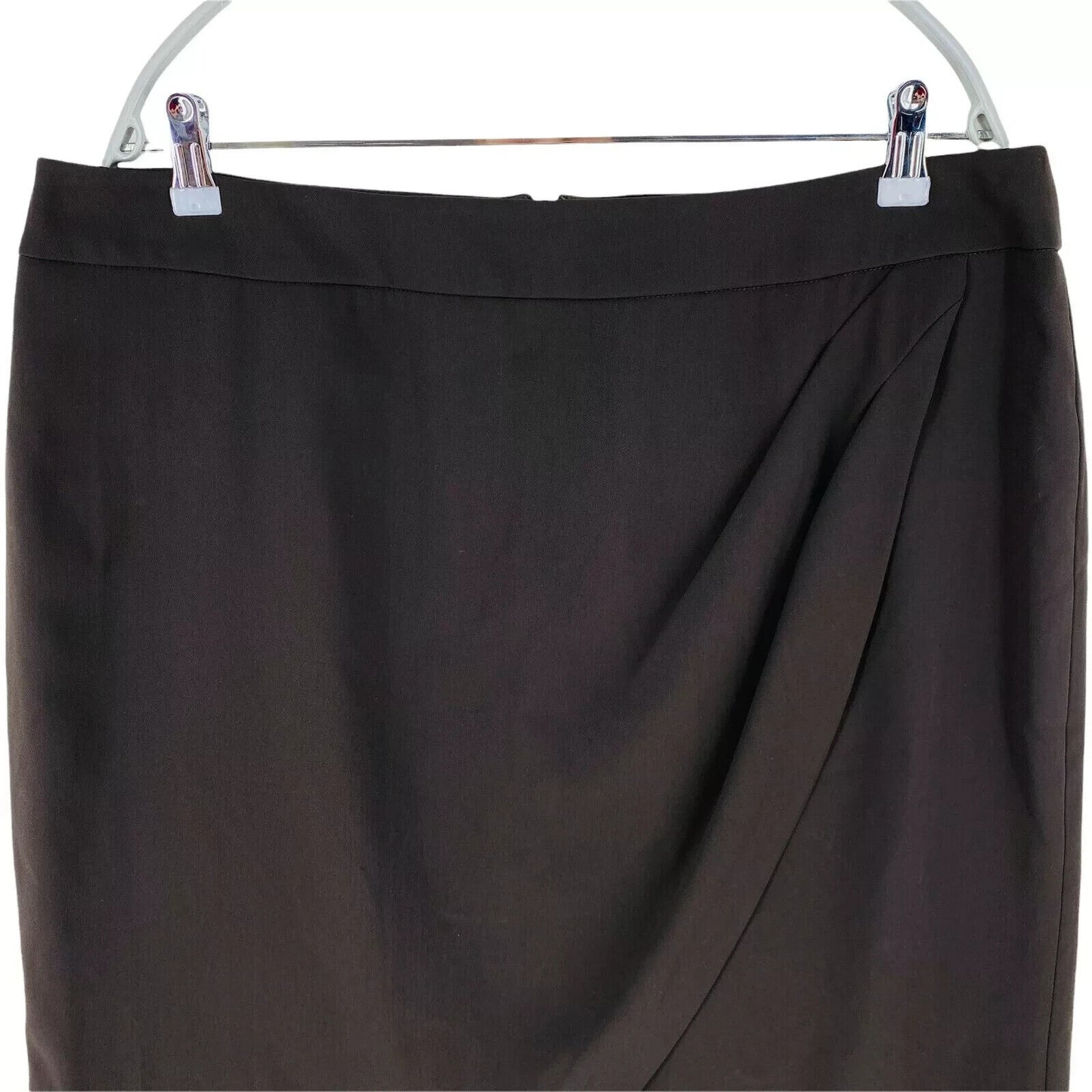 PERSONA Dark Brown Straight Skirt Size EU 48 UK 20 US 18 W40