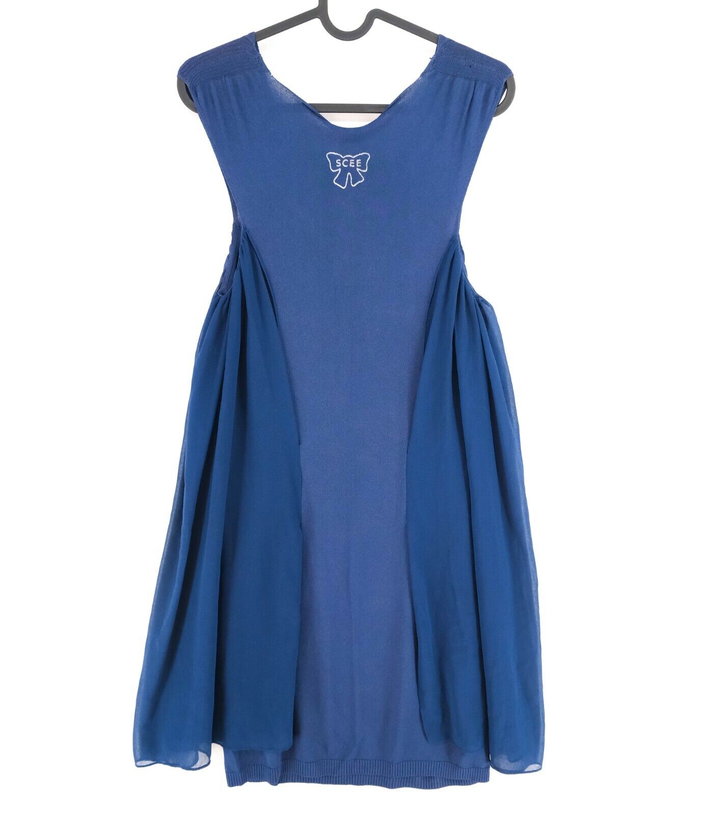 SCEE By TWIN SET Blue Crew Neck Sleeveless Dress Size S XL