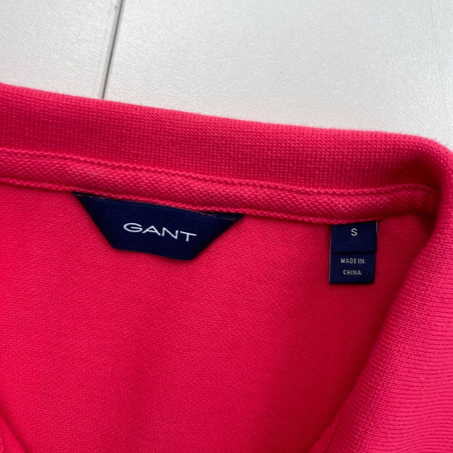 GANT Women Pink Original SS Pique Polo Shirt Size S