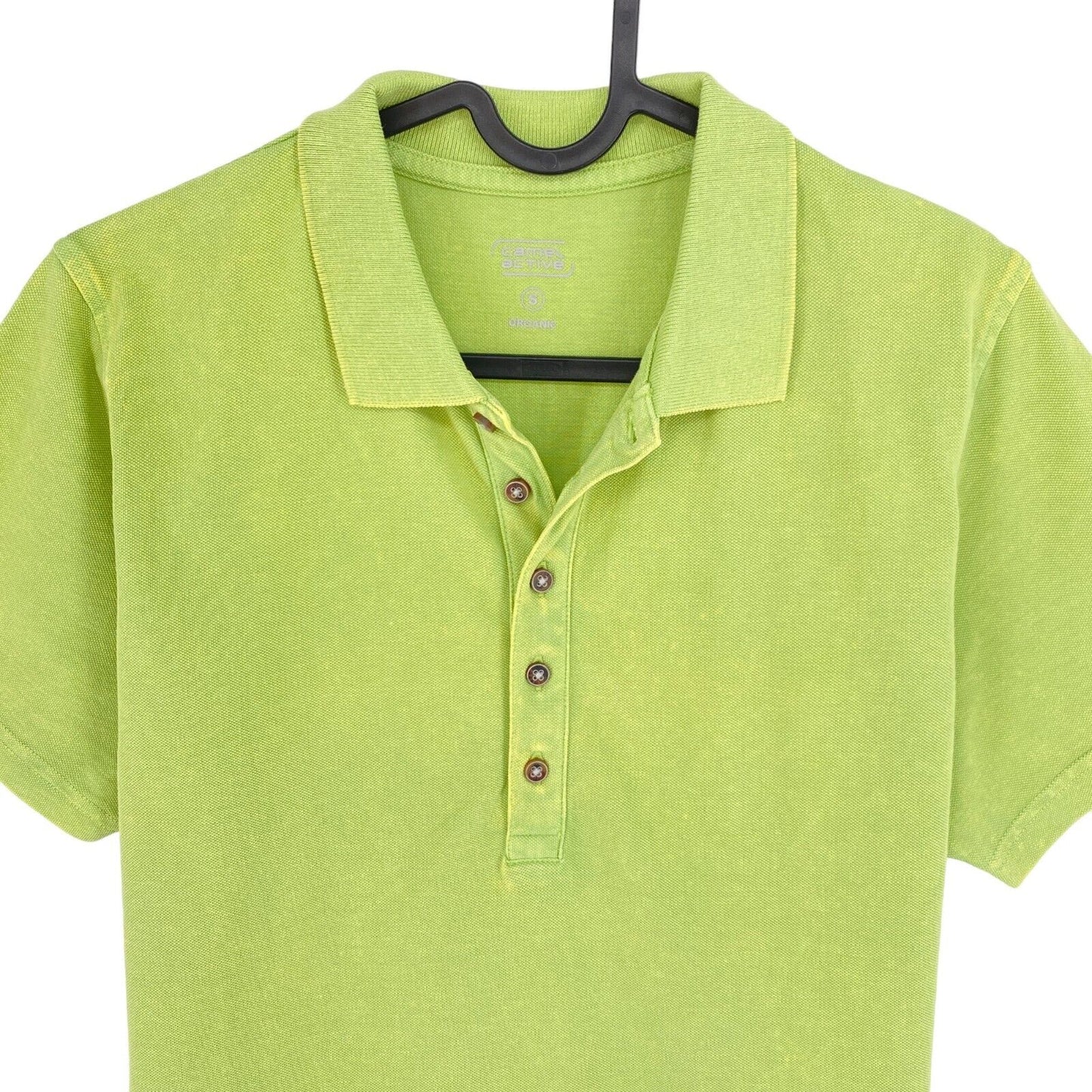 Camel Active Grünes Piqué-Poloshirt SS Größe S