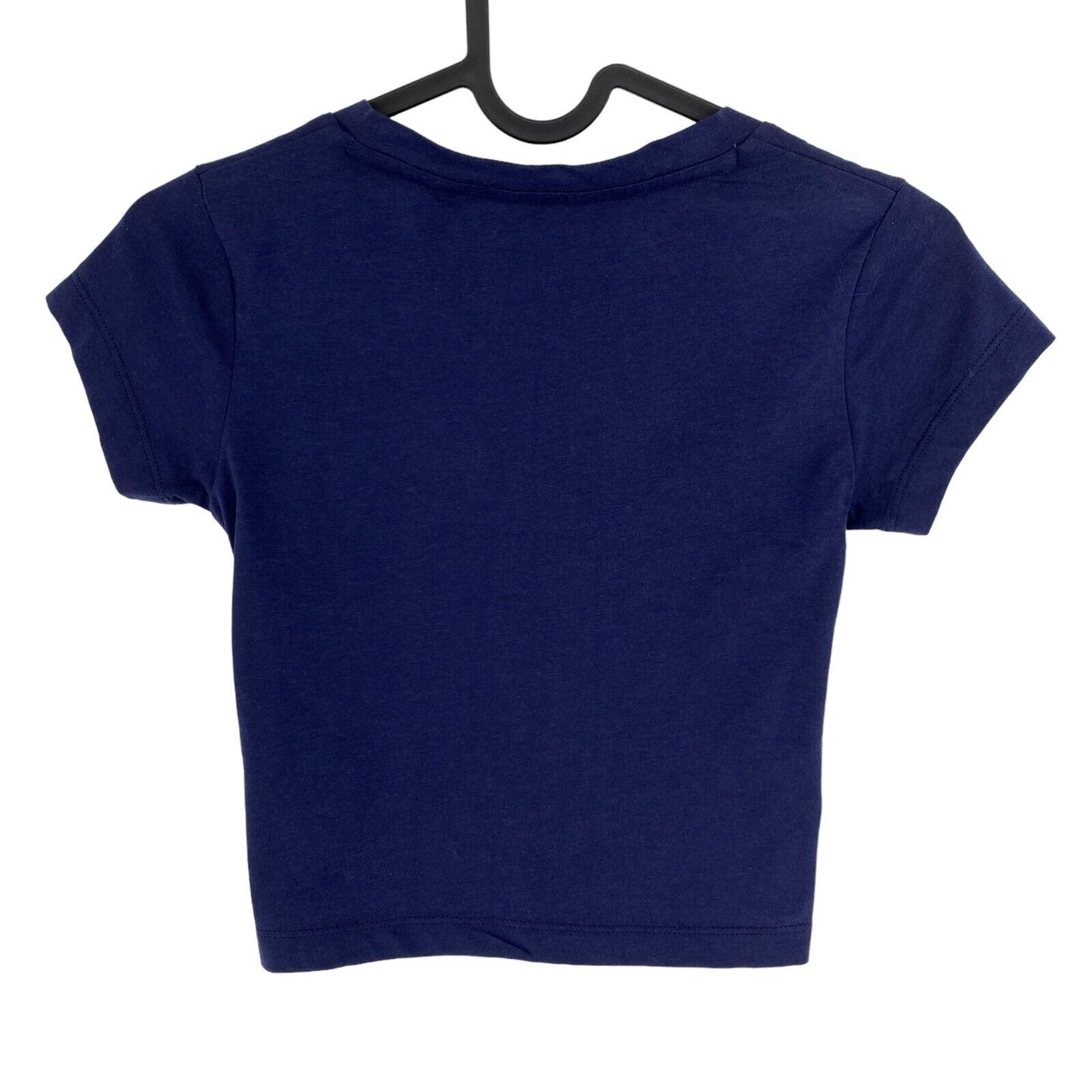 GANT Girls Navy Blue Retro Shield V Neck T Shirt Size 7-8 Years 122/128 cm