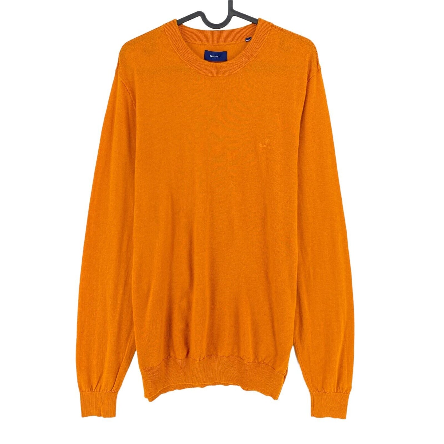 GANT Orange Crew Neck Wool Blend Sweater Pullover Size M