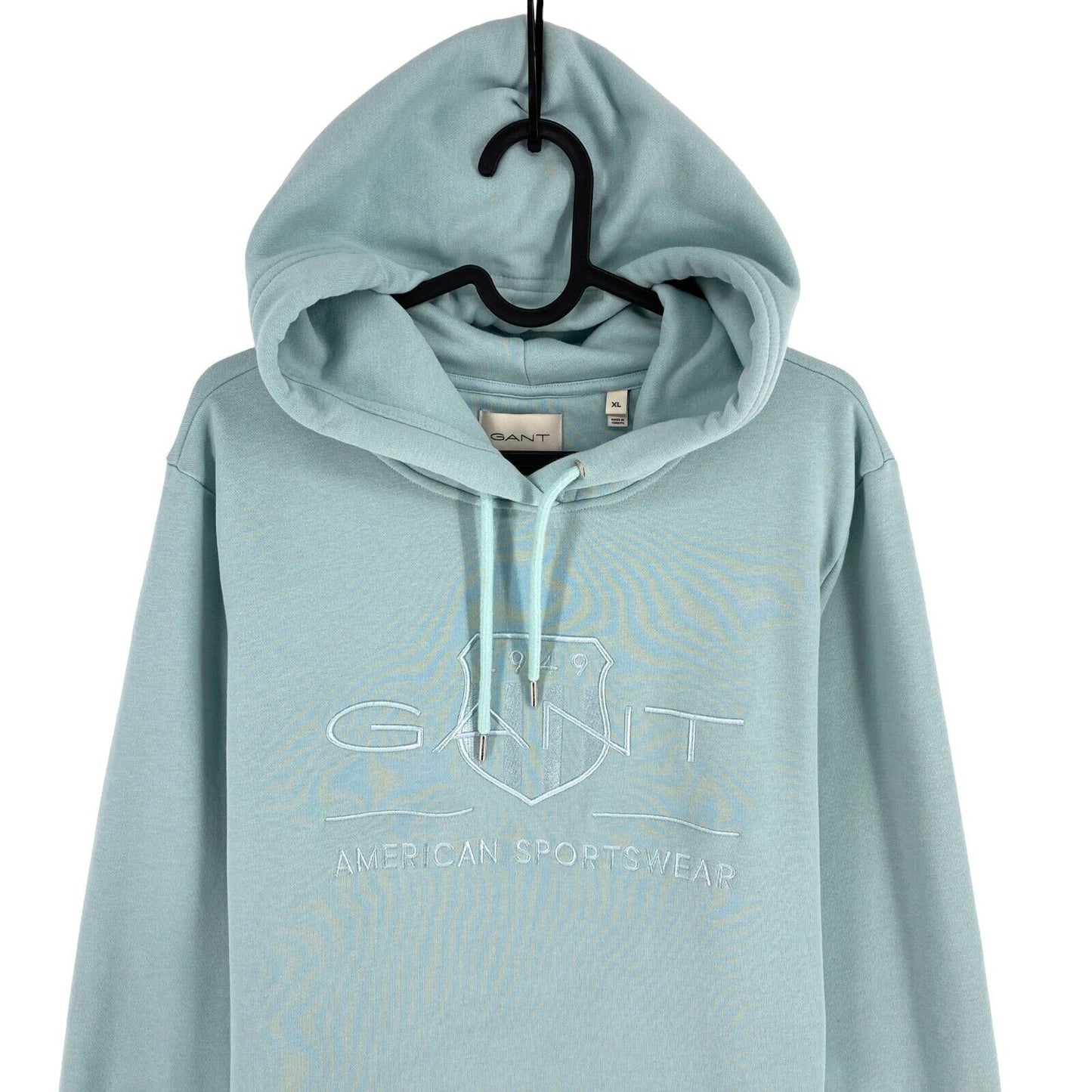 GANT Light Blue Tonal Archive Shield Hoodie Jumper Dress Size XL