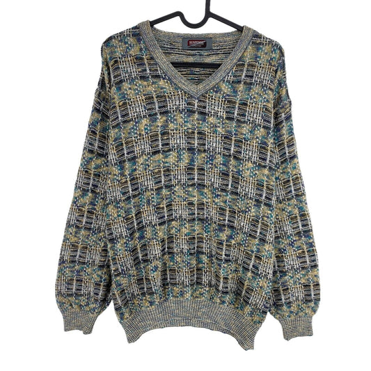 Cosby vintage Rétro années 90 Suspense Gris Pull Pull Taille EU 52 UK/US 42