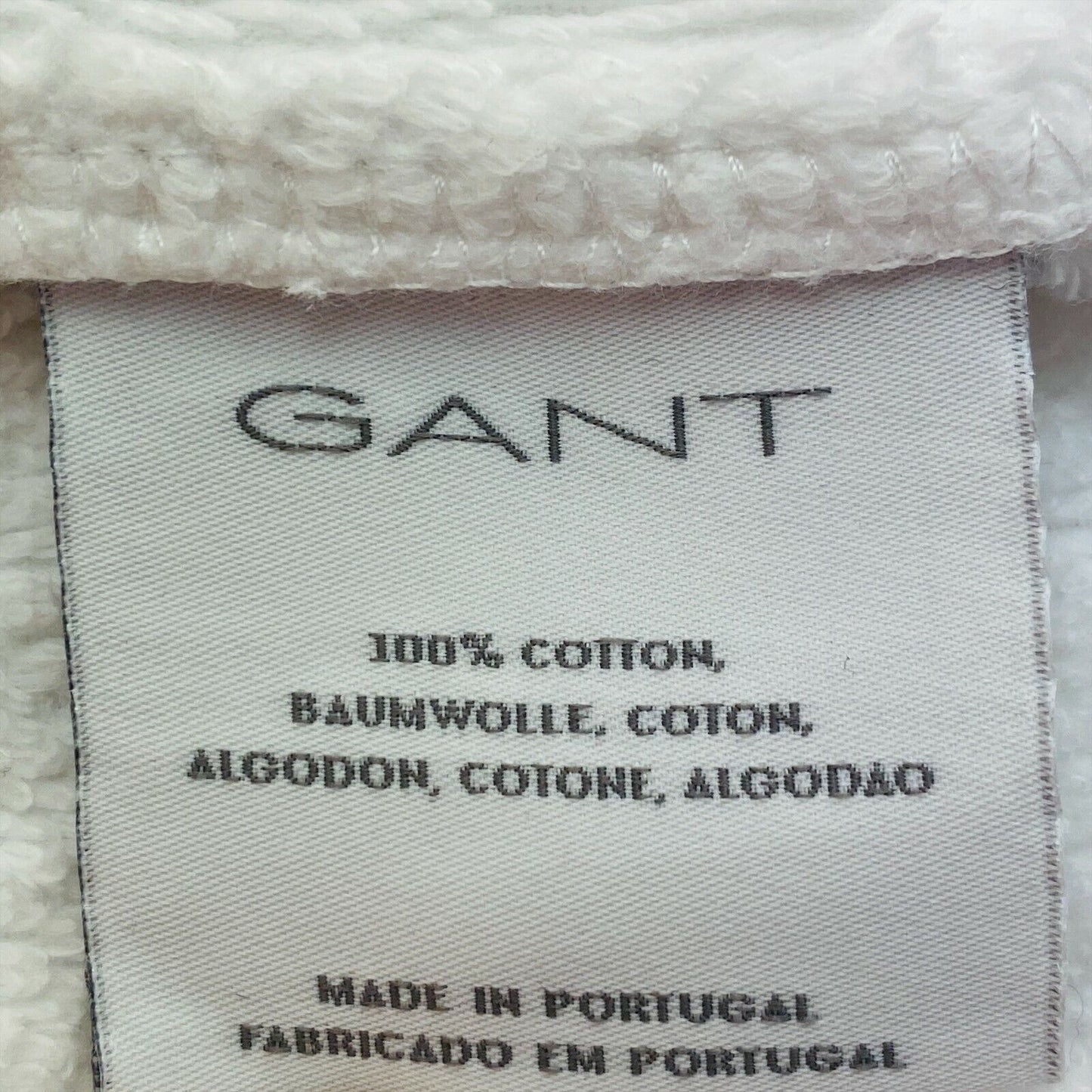 GANT White 100% Cotton Hooded Bath Robe Size 14 Years