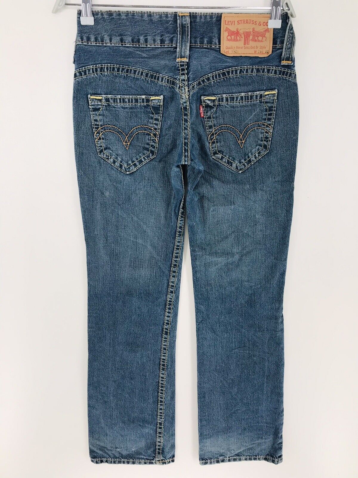 Vintage Levis 1921 Damen Blau Regular Straight Fit Jeans W26 L32