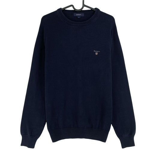 GANT Navy Blue Cotton Crew Neck Sweater Jumper Size M