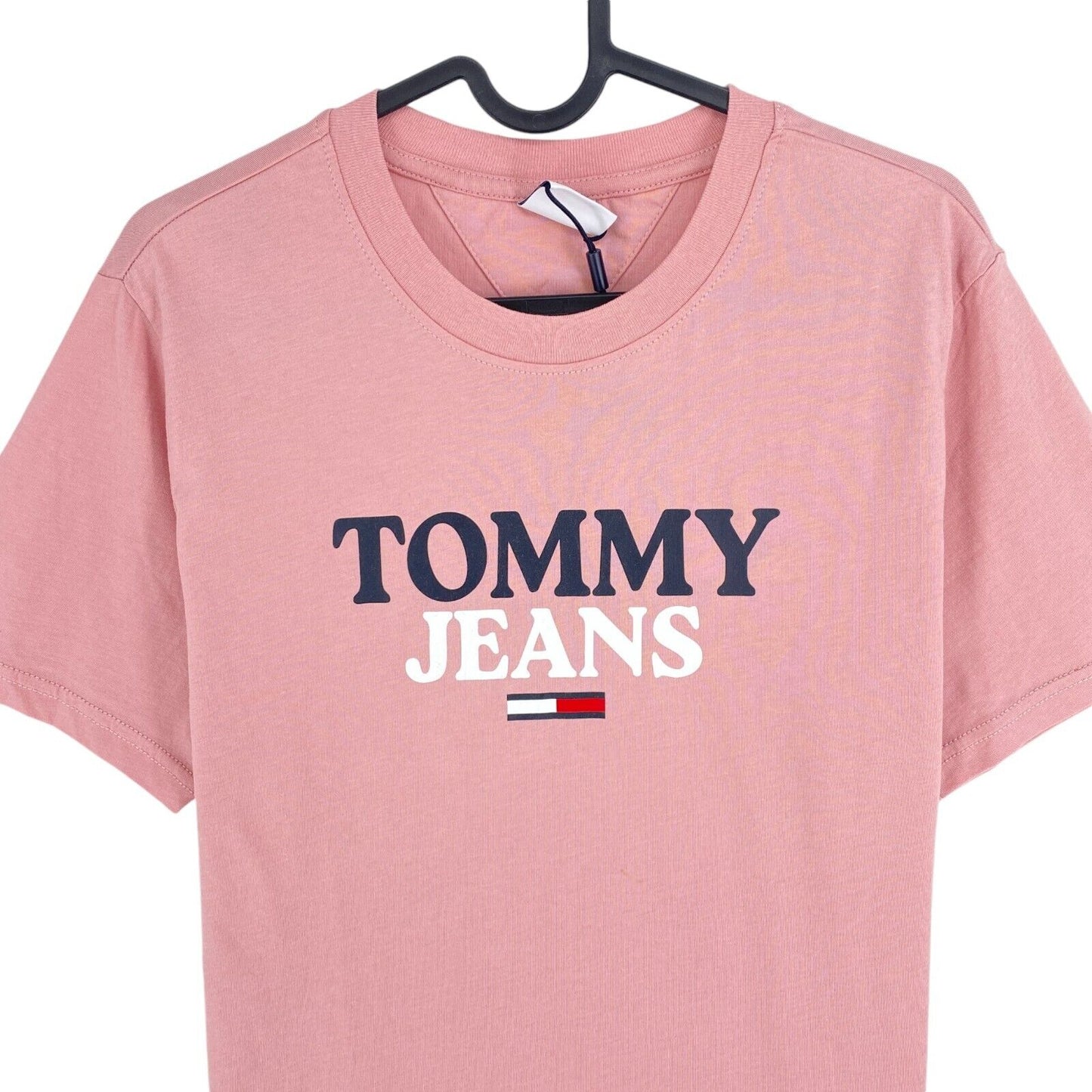 TOMMY HILFIGER JEANS Men Pink Graphic Short Sleeve Crew Neck T-Shirt Size M