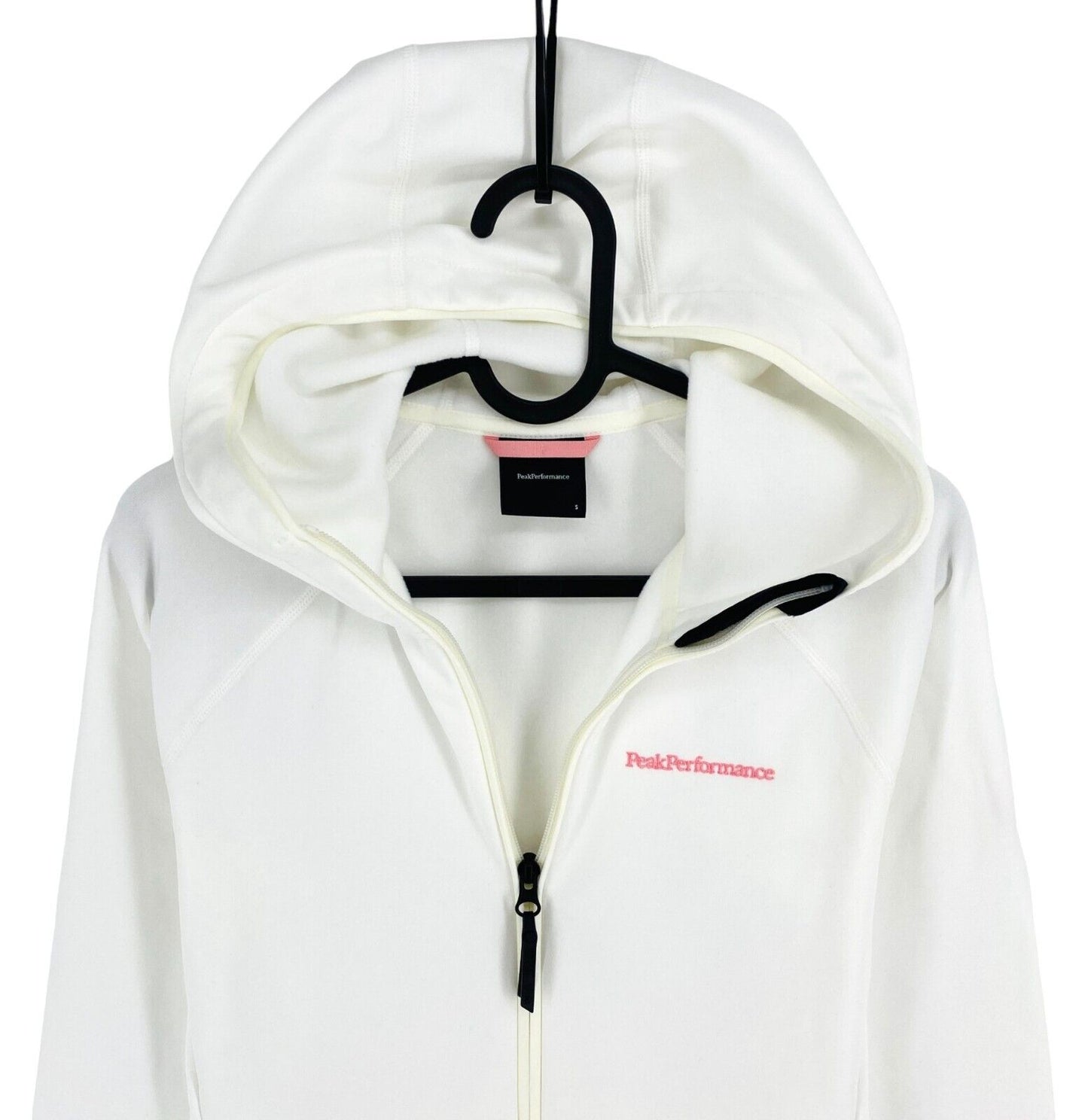 Peak Performance Women White Chill Light Zip Hood Jacket Size S