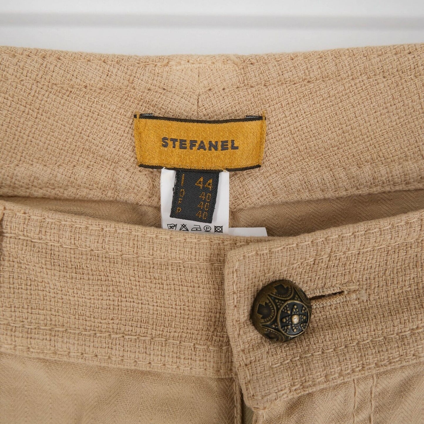 STEFANEL Light Brown Capri Pants Trousers Size EU 40 UK 10 US 8