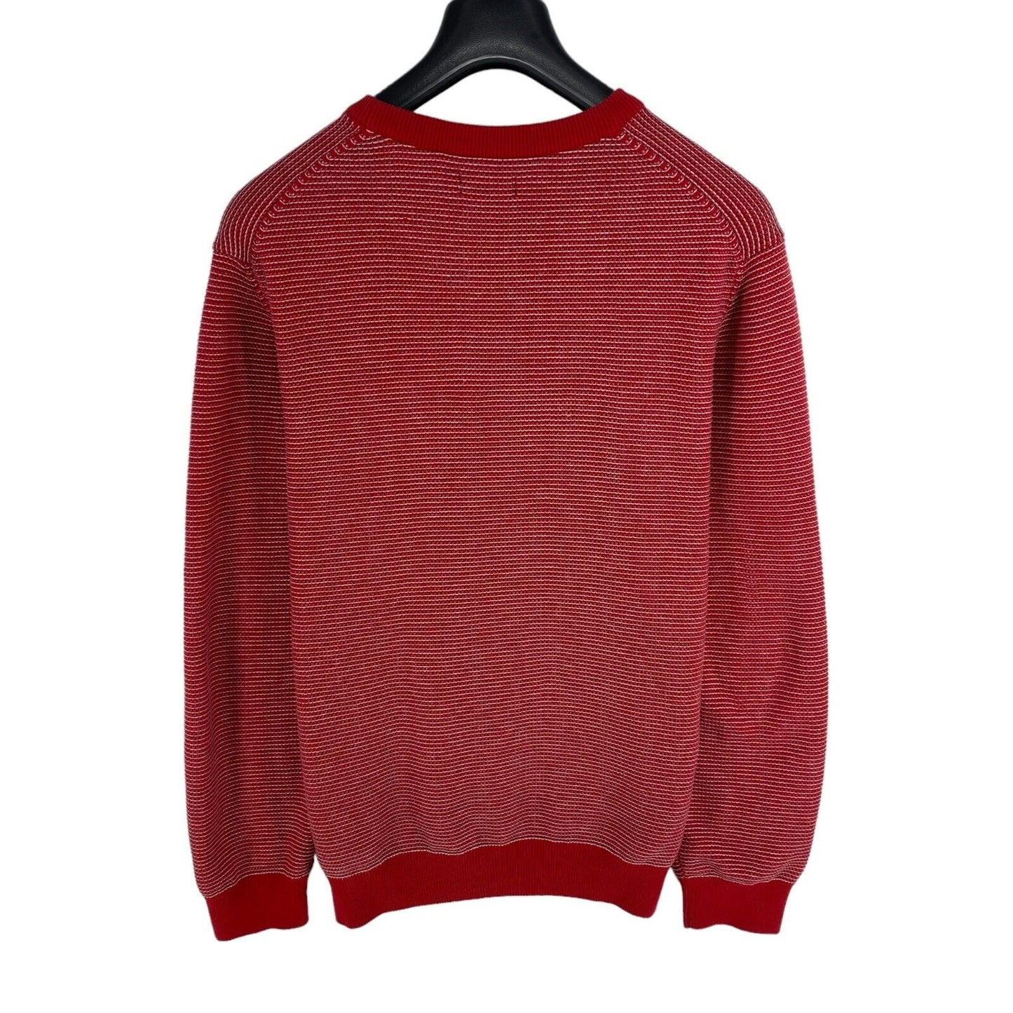 GANT Red Light Texture Crew Neck Sweater Pullover Size XL