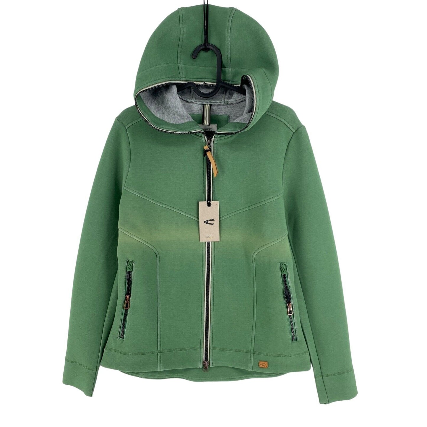 CAMEL ACTIVE Vert Full Zip Sweat à capuche Pull Taille EU 36 UK 8 US 6