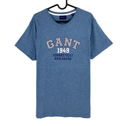 GANT Blueish Grey Graphic Crew Neck T-Shirt Size M