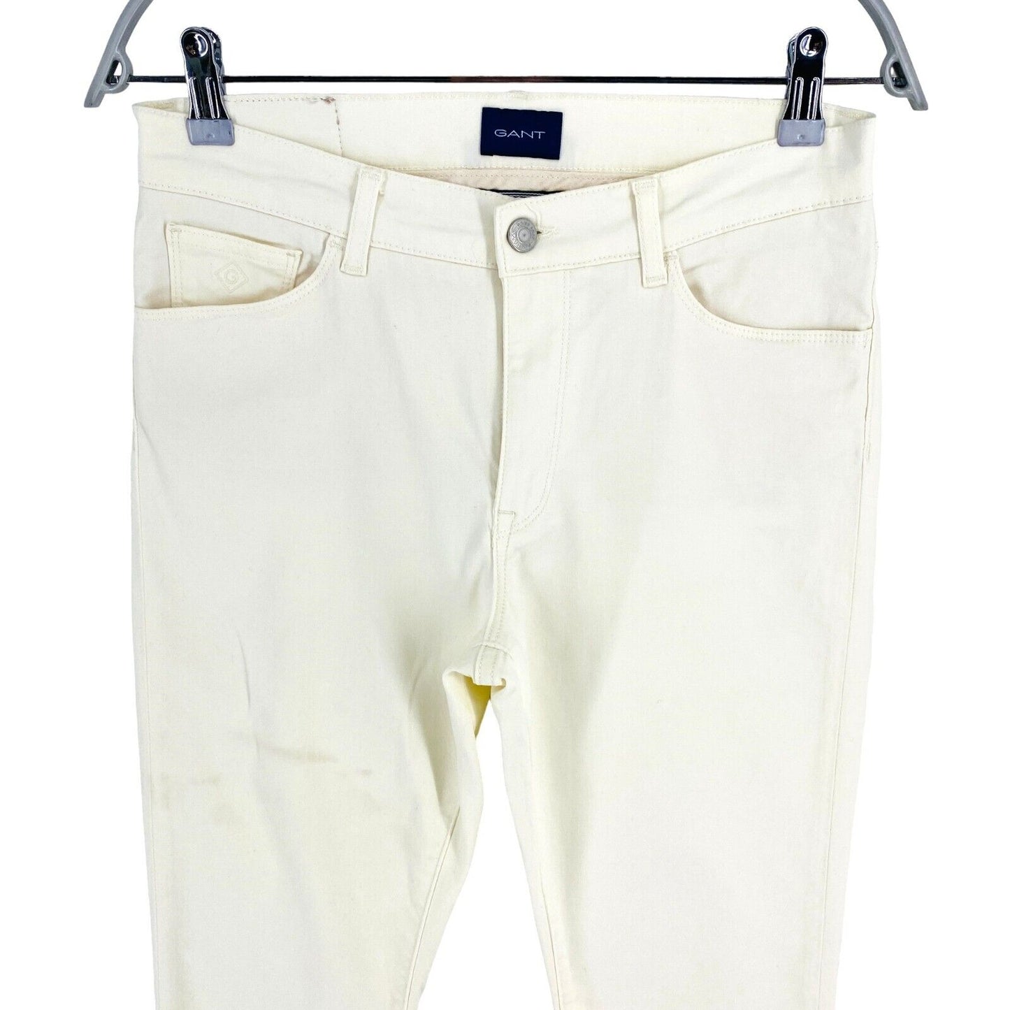 GANT Women White Skinny Satin Jeans W28 L32