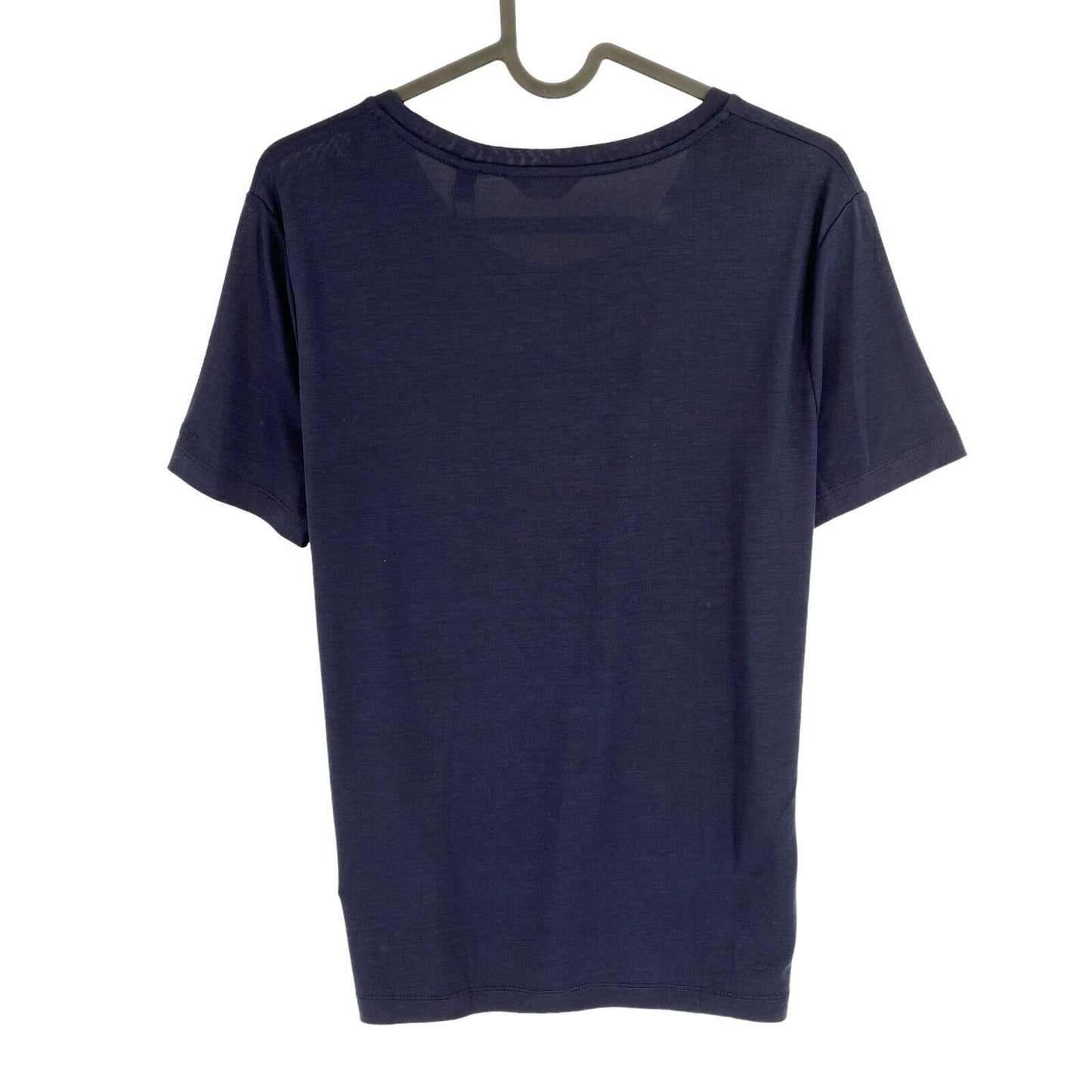 GANT Women Navy Blue Light Weight Crew Neck T Shirt Size S