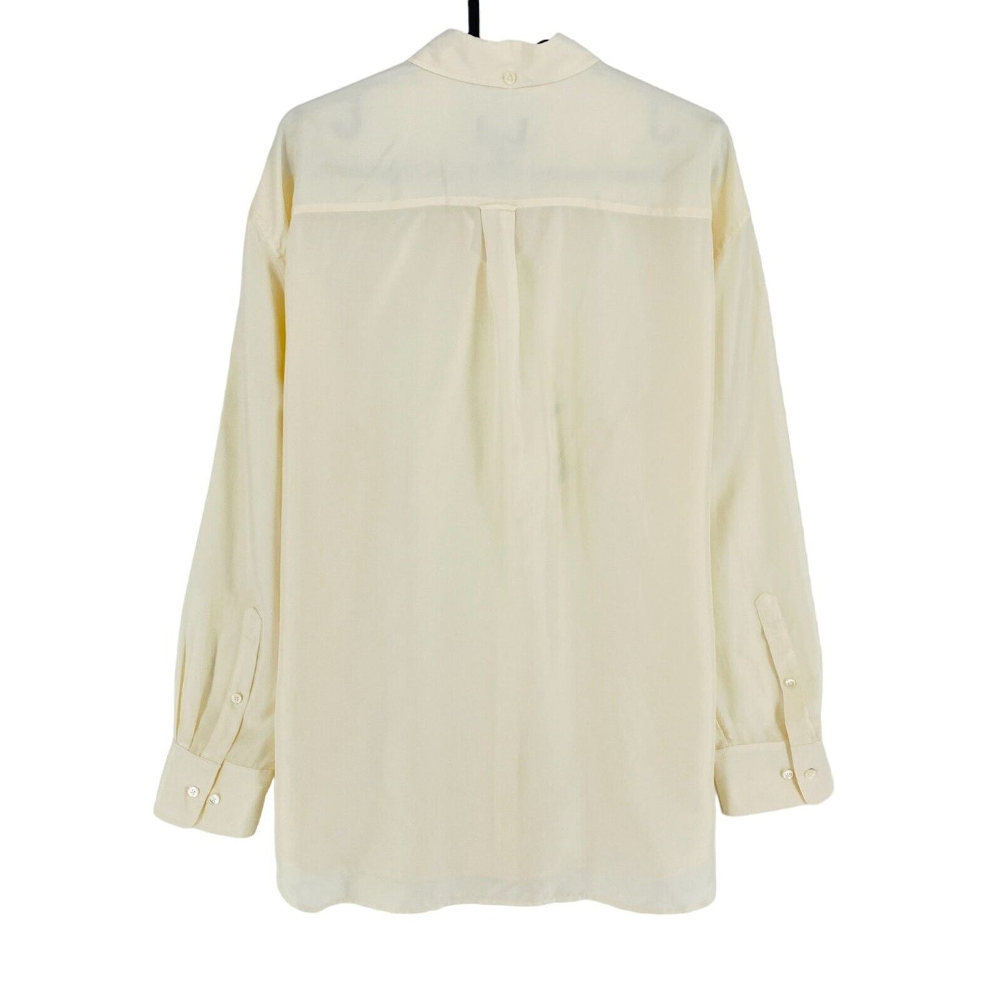 GANT Chemise en soie décontractée beige Taille EU 36 UK 8 US 6