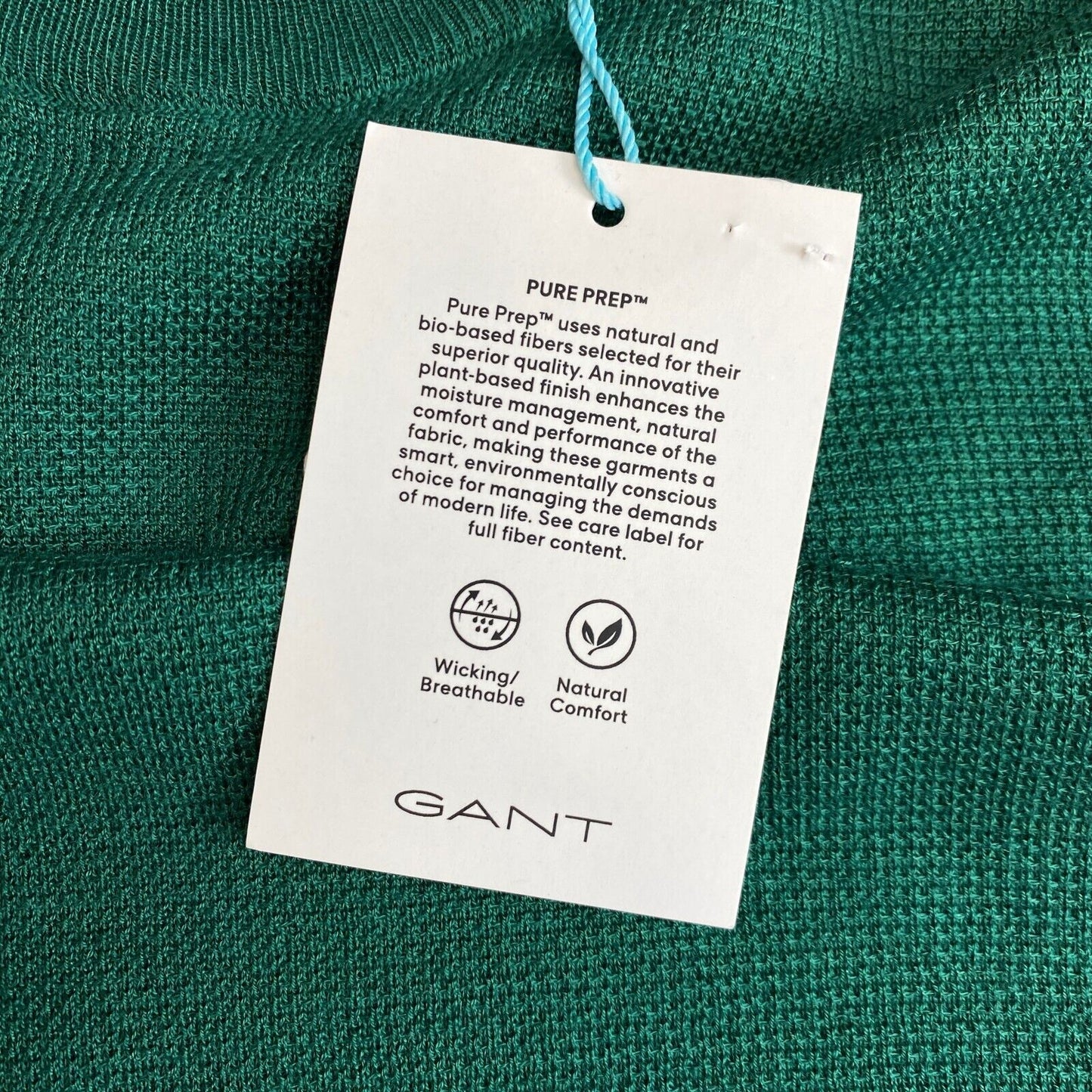 GANT Green Pure Prep Crew Neck Sweater Pullover Size S