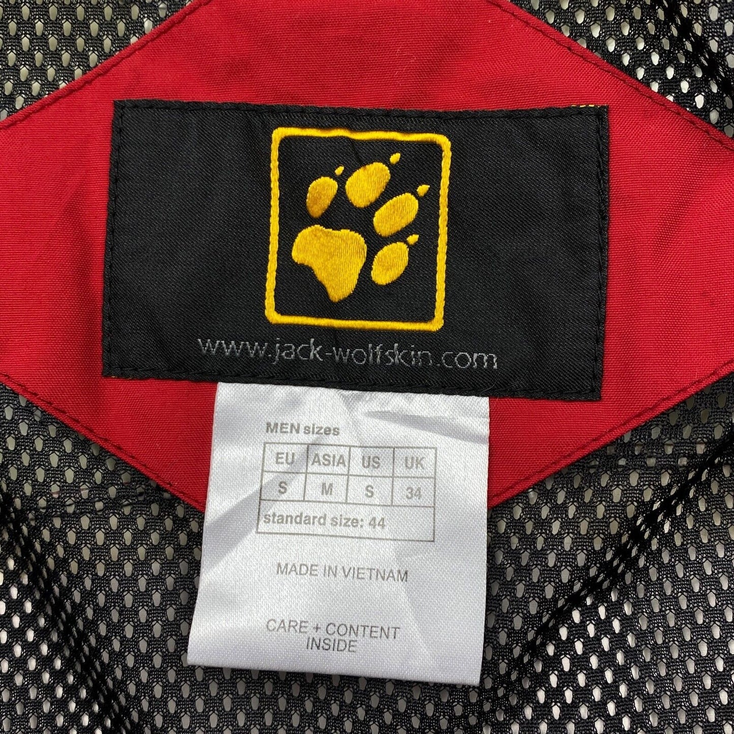 Jack Wolfskin Texapore Rouge Veste à capuche Manteau Taille S