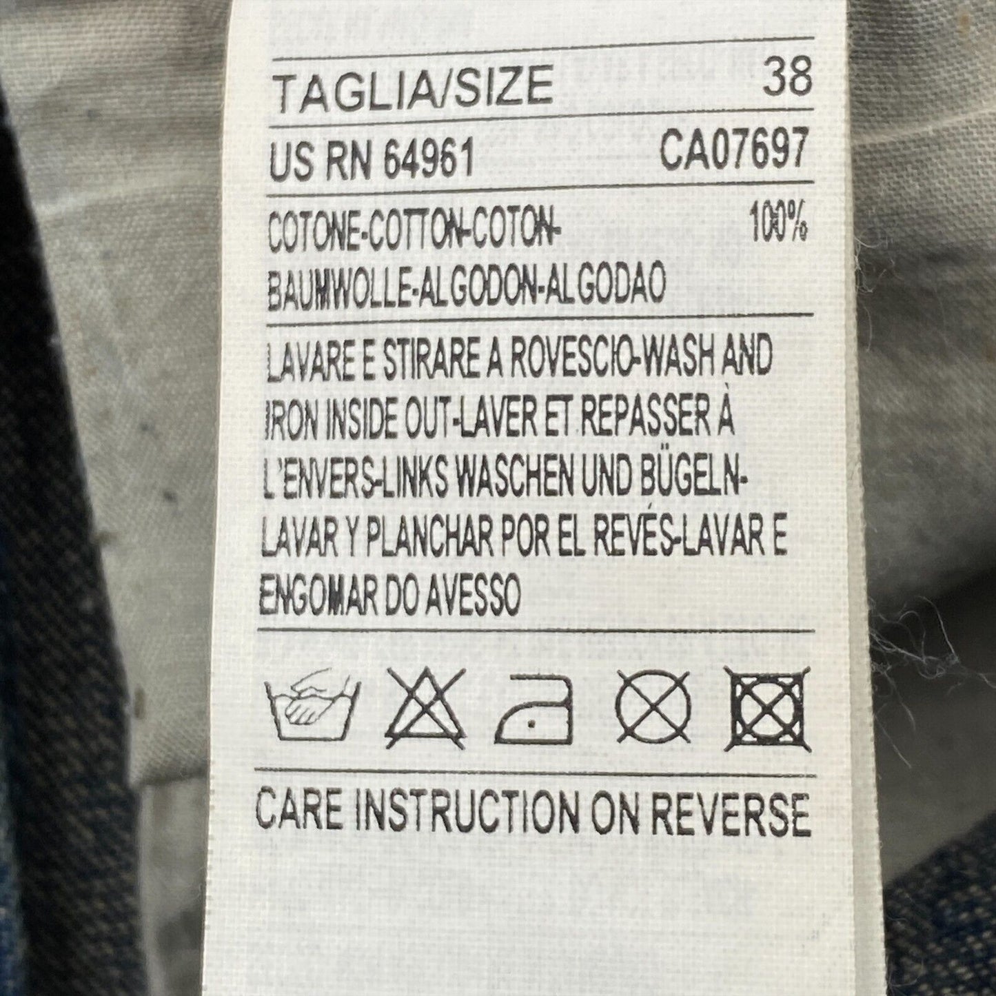 SISLEY Capri-Jeans, 100 % Baumwolle, reguläre Passform, Marineblau, Größe 38 W29